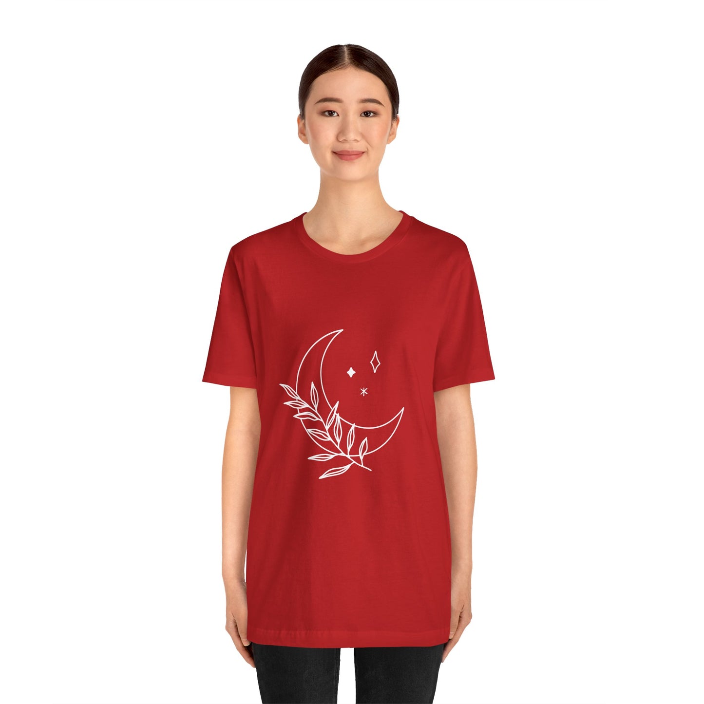 Moon Branch T-shirt, Mystical Shirt, Mystic Tee, Boho T-shirt, Bohemian T-shirt, Moon and Stars T-Shirt, Gift for Her