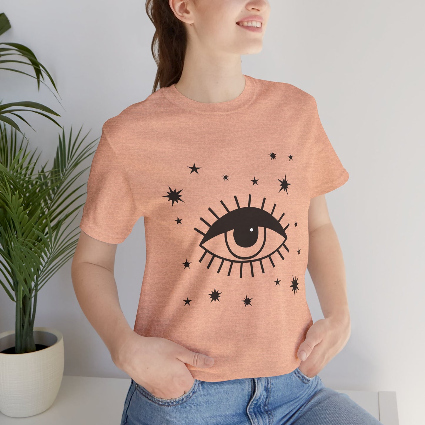 Mystical Shirt, Third Eye T-shirt, Boho T-shirt, Stars T-Shirt, Bohemian T-shirt, Astrologic Shirt, Gift for Her