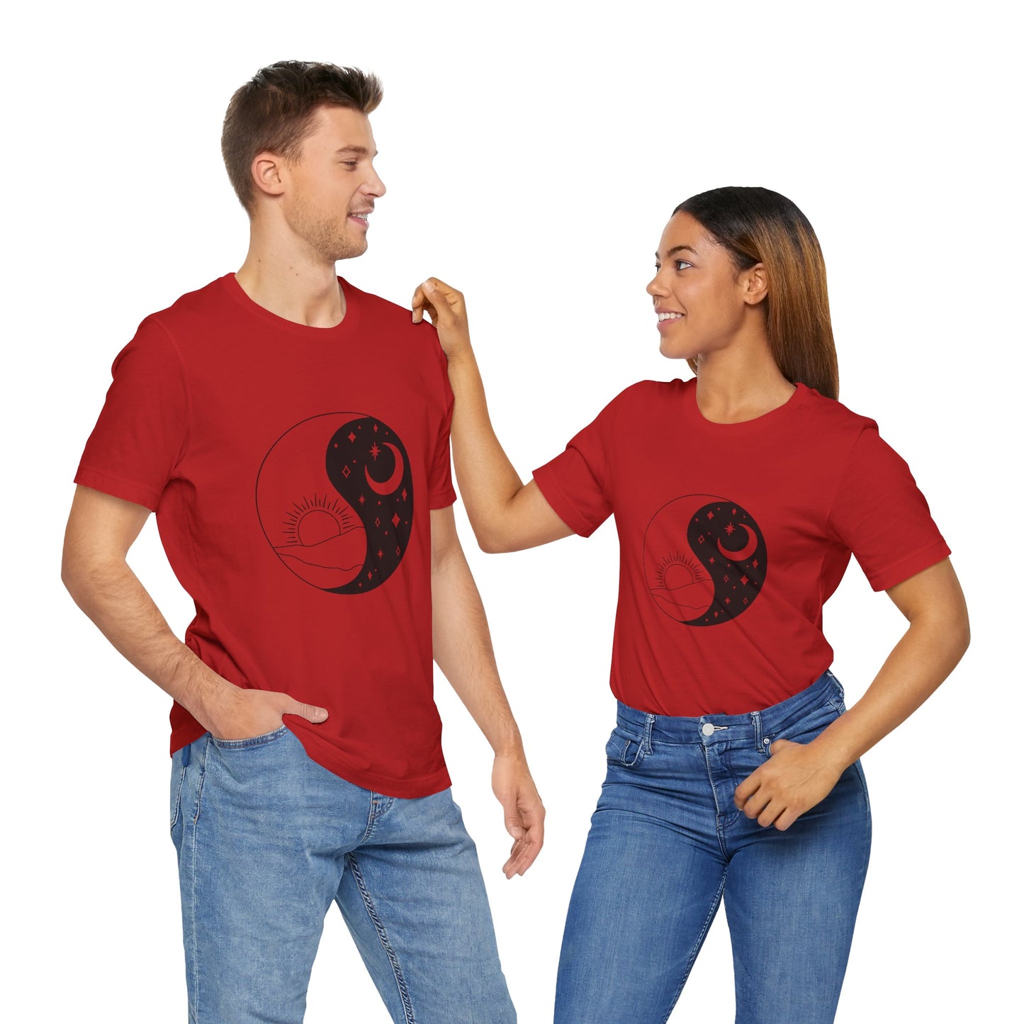 Ying Yang T-shirt, Sun and Moon Shirt, Mystical Shirt, Boho T-shirt, Mystics Shirt, Bohemian T-shirt, Gift Shirt for Her