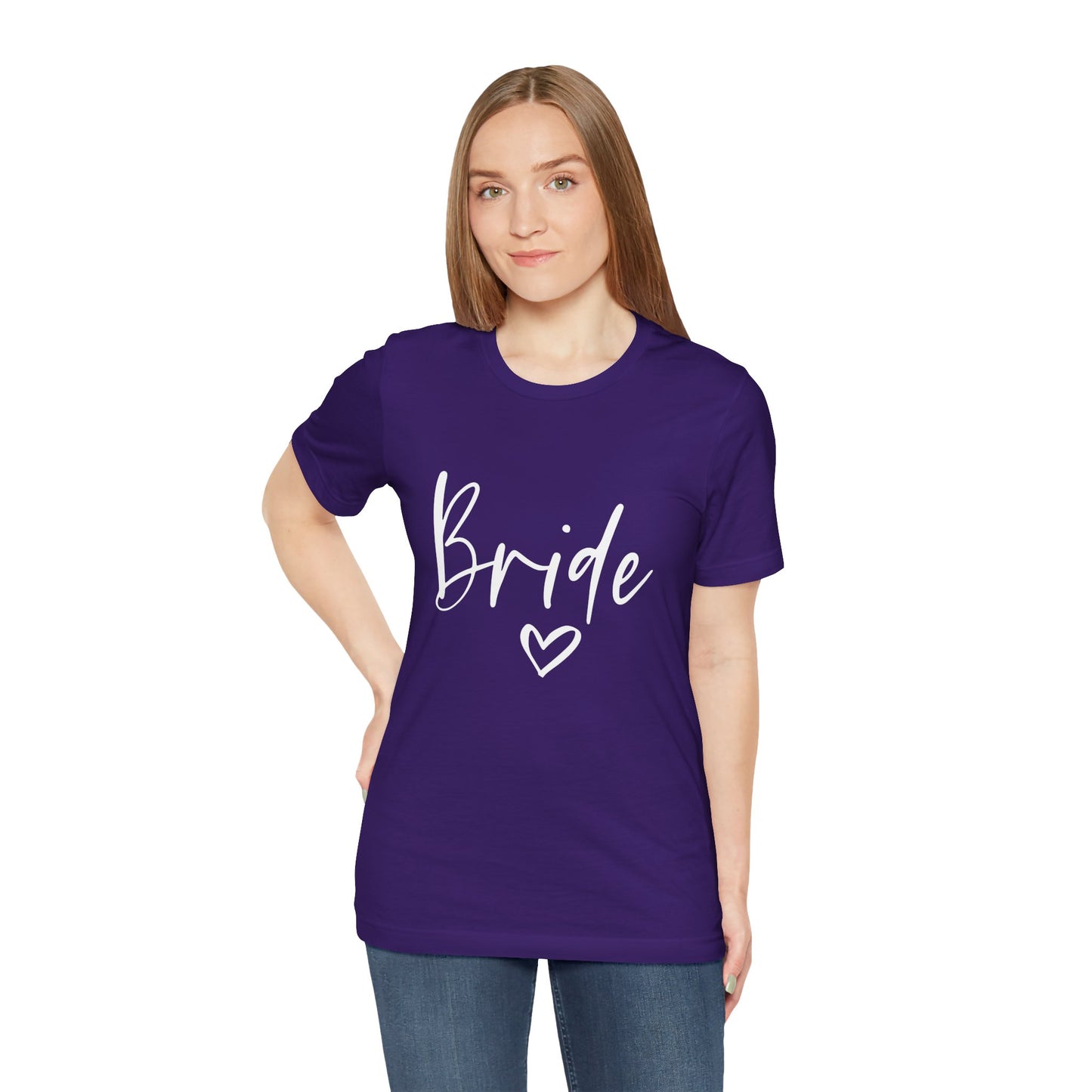 Bride T-shirt, Wedding Shirt, Bride Tee, Bridal Shower, Heart T-shirt, Bachelorette Party Shirt, Hen Night Top, Gift Shirt for Bride