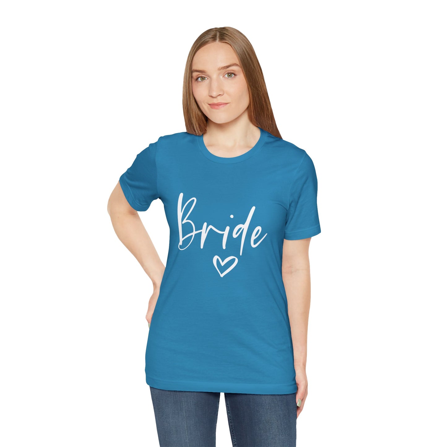 Bride T-shirt, Wedding Shirt, Bride Tee, Bridal Shower, Heart T-shirt, Bachelorette Party Shirt, Hen Night Top, Gift Shirt for Bride