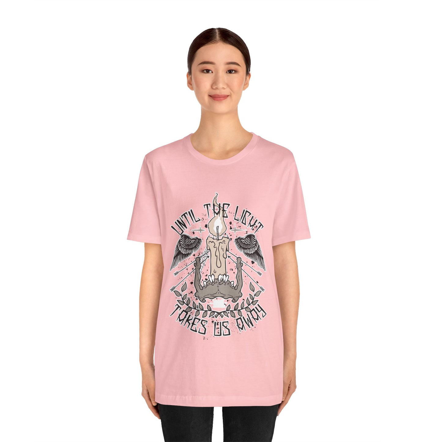 Until the Light Takes us Away T-shirt, Inspirational T-shirt, Skull Shirt, Heavy Metal Rock Shirt, Wings T-Shirt, Rockers T-shirt