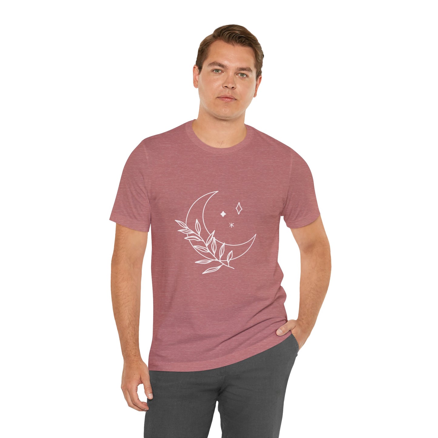 Moon Branch T-shirt, Mystical Shirt, Mystic Tee, Boho T-shirt, Bohemian T-shirt, Moon and Stars T-Shirt, Gift for Her