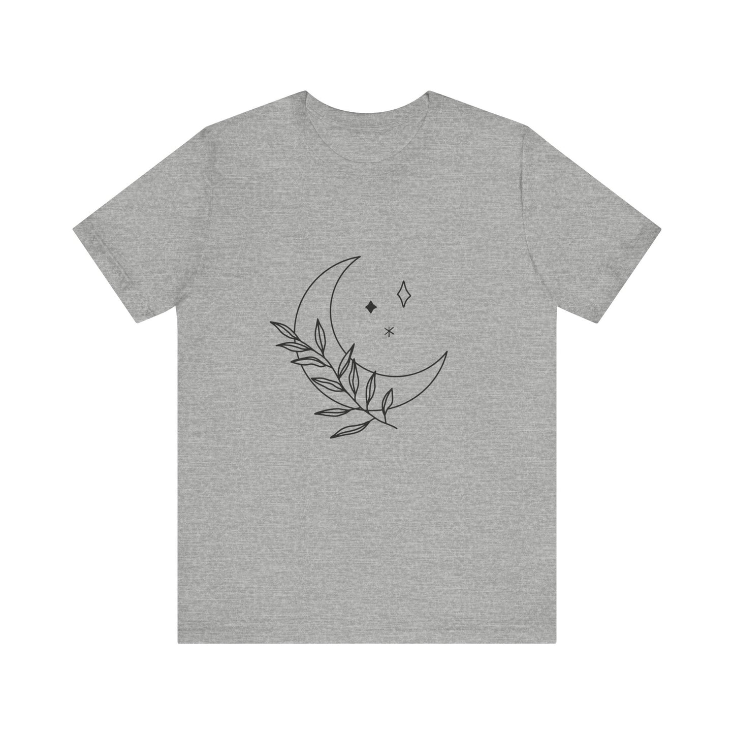 Moon Branch T-shirt, Mystical Shirt, Mystic Tee, Boho T-shirt, Bohemian T-shirt, Moon and Stars T-Shirt, Gift for Her