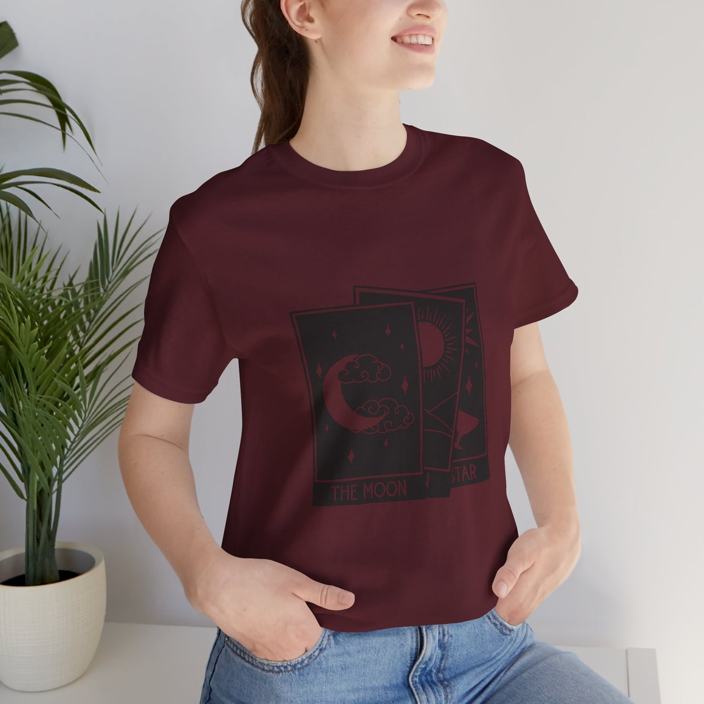 Tarot Stack T-shirt, Astrology Shirt, Mystical Shirt, Boho T-shirt, Moon Stars Sun T-Shirt, Mystic Shirt Gift for Her