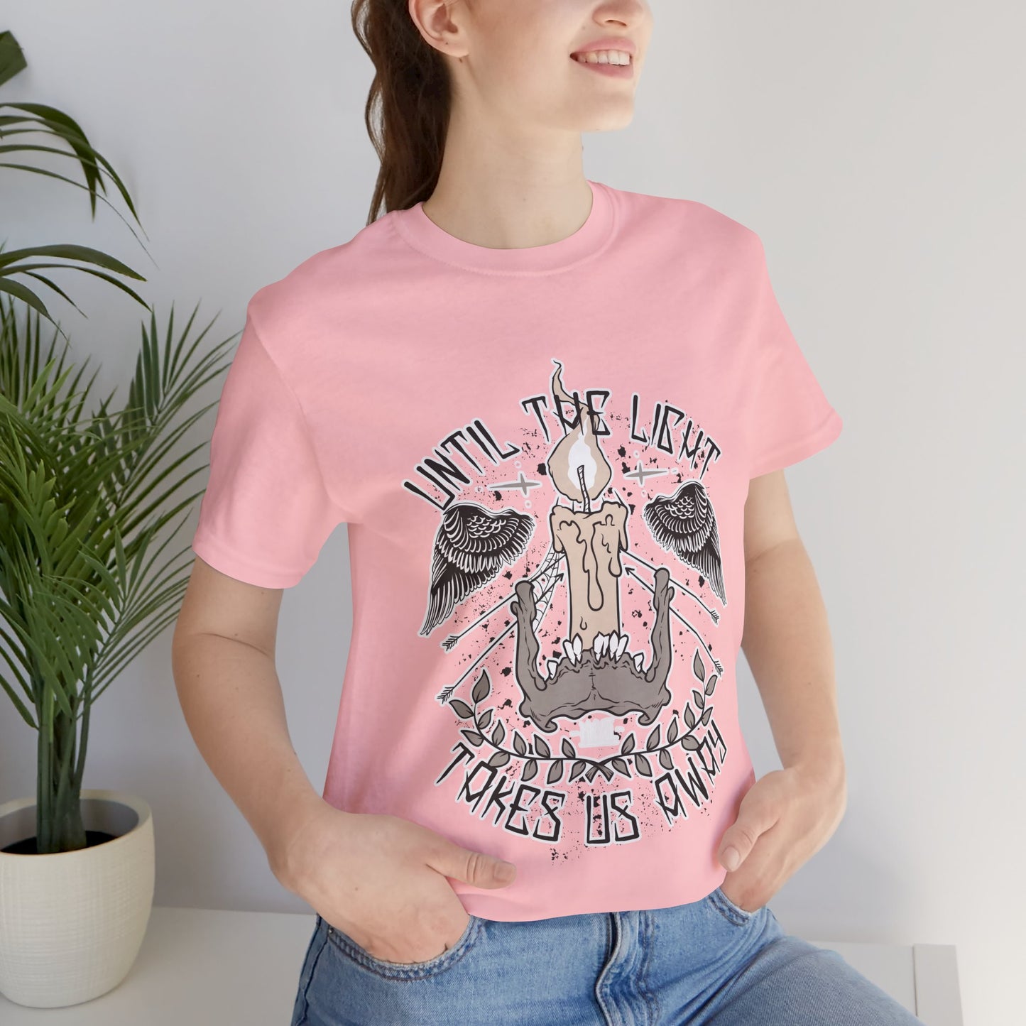 Until the Light Takes us Away T-shirt, Inspirational T-shirt, Skull Shirt, Heavy Metal Rock Shirt, Wings T-Shirt, Rockers T-shirt