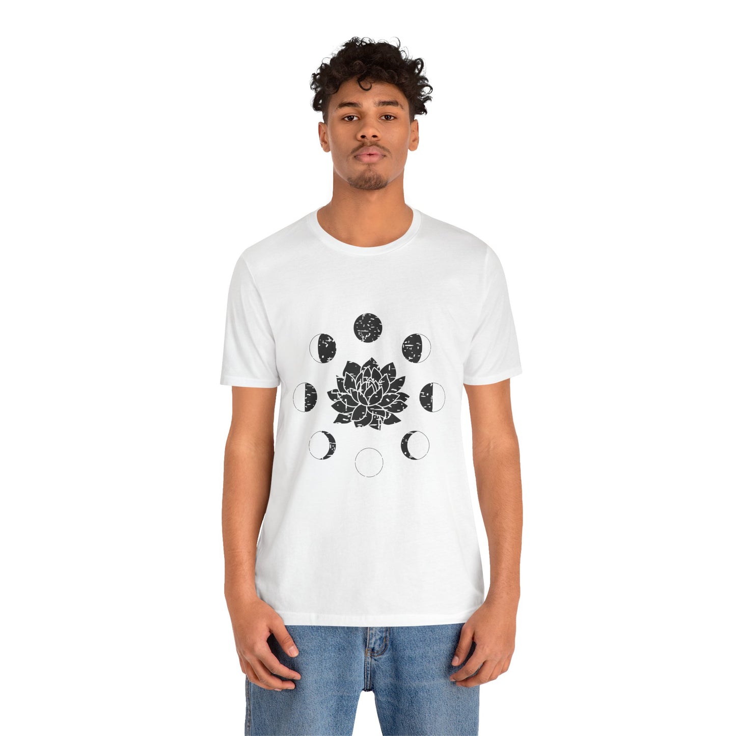 Lotus Moon Phase T-shirt, Boho T-shirt, Grunge Shirt, Inspirational T-shirt, Bohemian T-shirt, Moon and Stars T-Shirt, Gift for Her