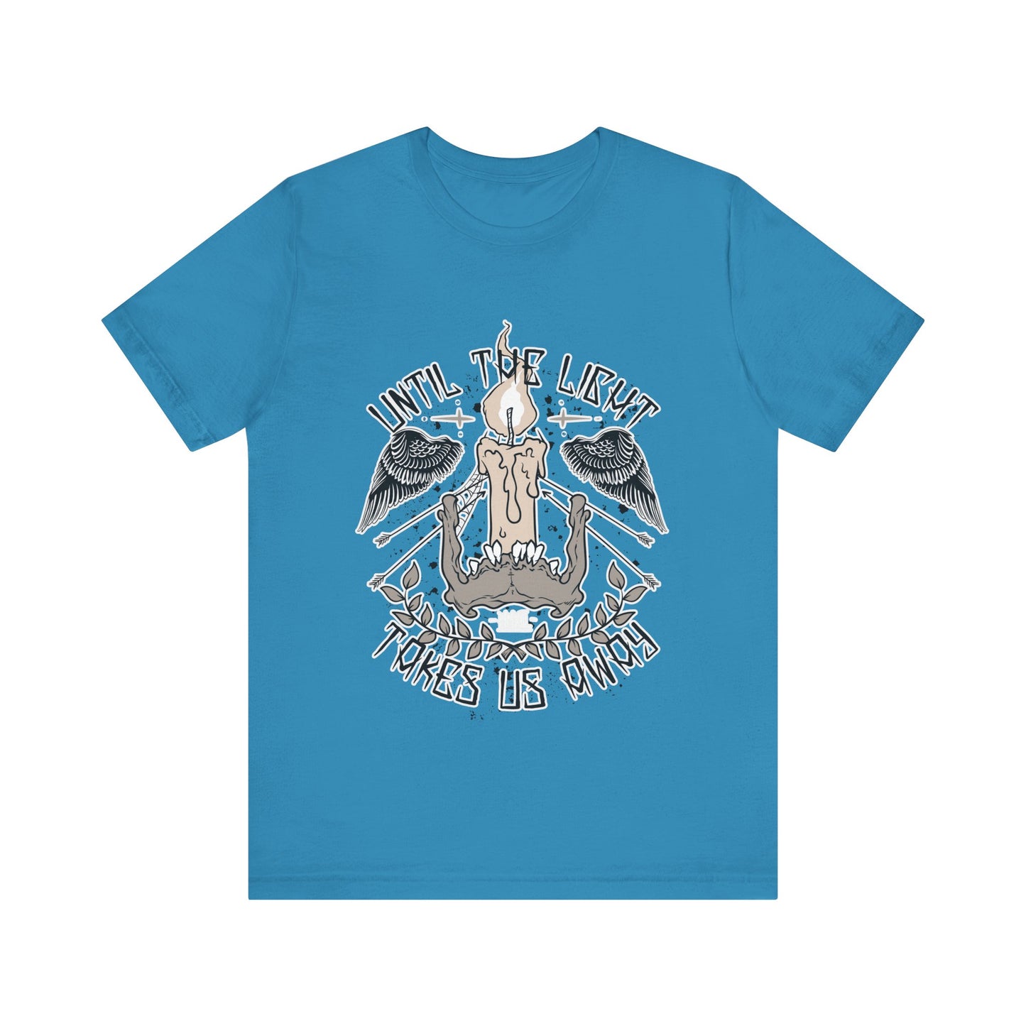 Until the Light Takes us Away T-shirt, Inspirational T-shirt, Skull Shirt, Heavy Metal Rock Shirt, Wings T-Shirt, Rockers T-shirt