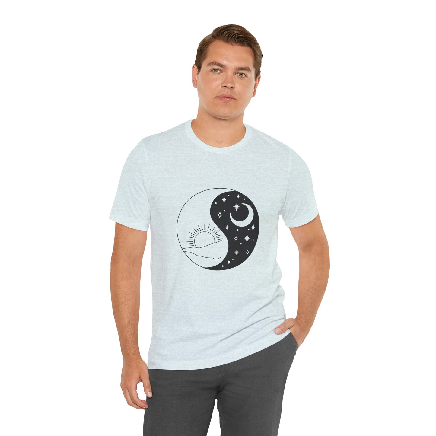 Ying Yang T-shirt, Sun and Moon Shirt, Mystical Shirt, Boho T-shirt, Mystics Shirt, Bohemian T-shirt, Gift Shirt for Her