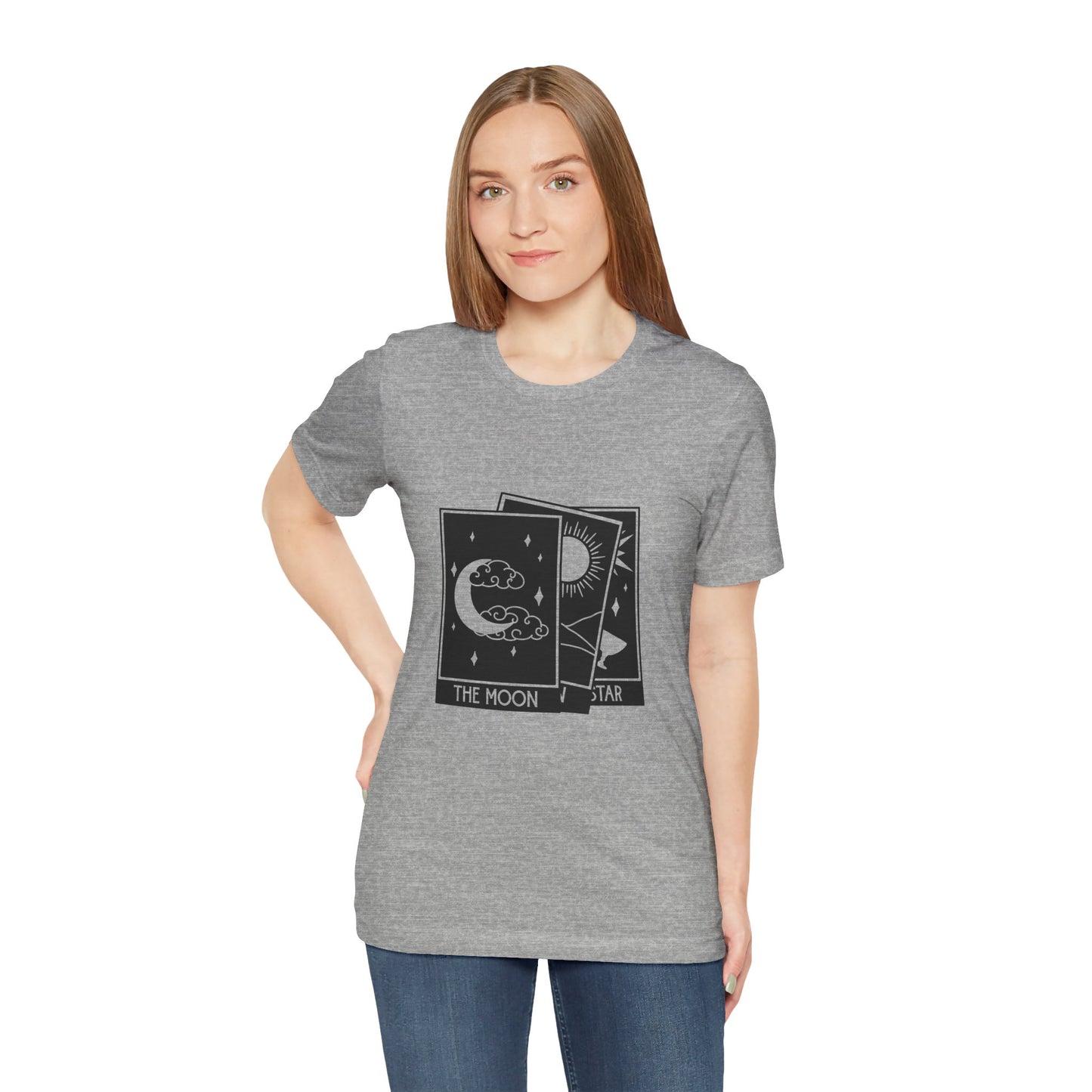 Tarot Stack T-shirt, Astrology Shirt, Mystical Shirt, Boho T-shirt, Moon Stars Sun T-Shirt, Mystic Shirt Gift for Her