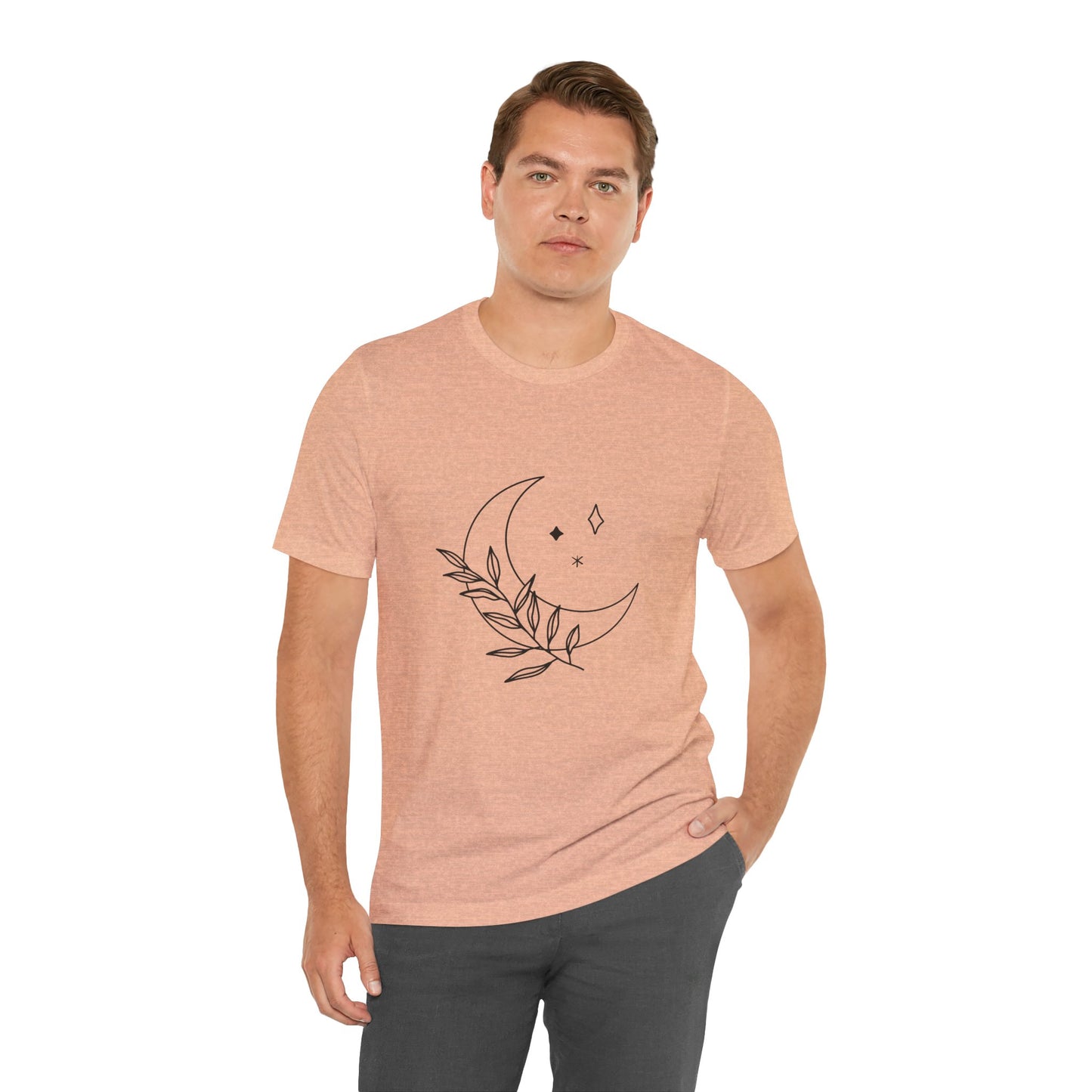 Moon Branch T-shirt, Mystical Shirt, Mystic Tee, Boho T-shirt, Bohemian T-shirt, Moon and Stars T-Shirt, Gift for Her