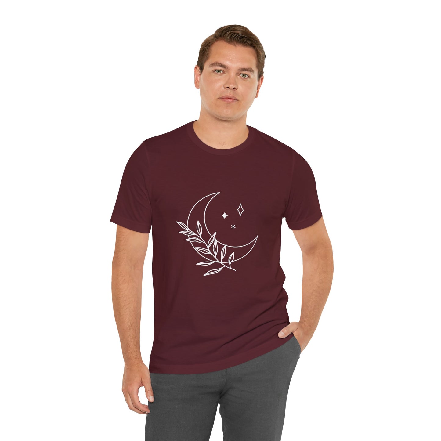 Moon Branch T-shirt, Mystical Shirt, Mystic Tee, Boho T-shirt, Bohemian T-shirt, Moon and Stars T-Shirt, Gift for Her