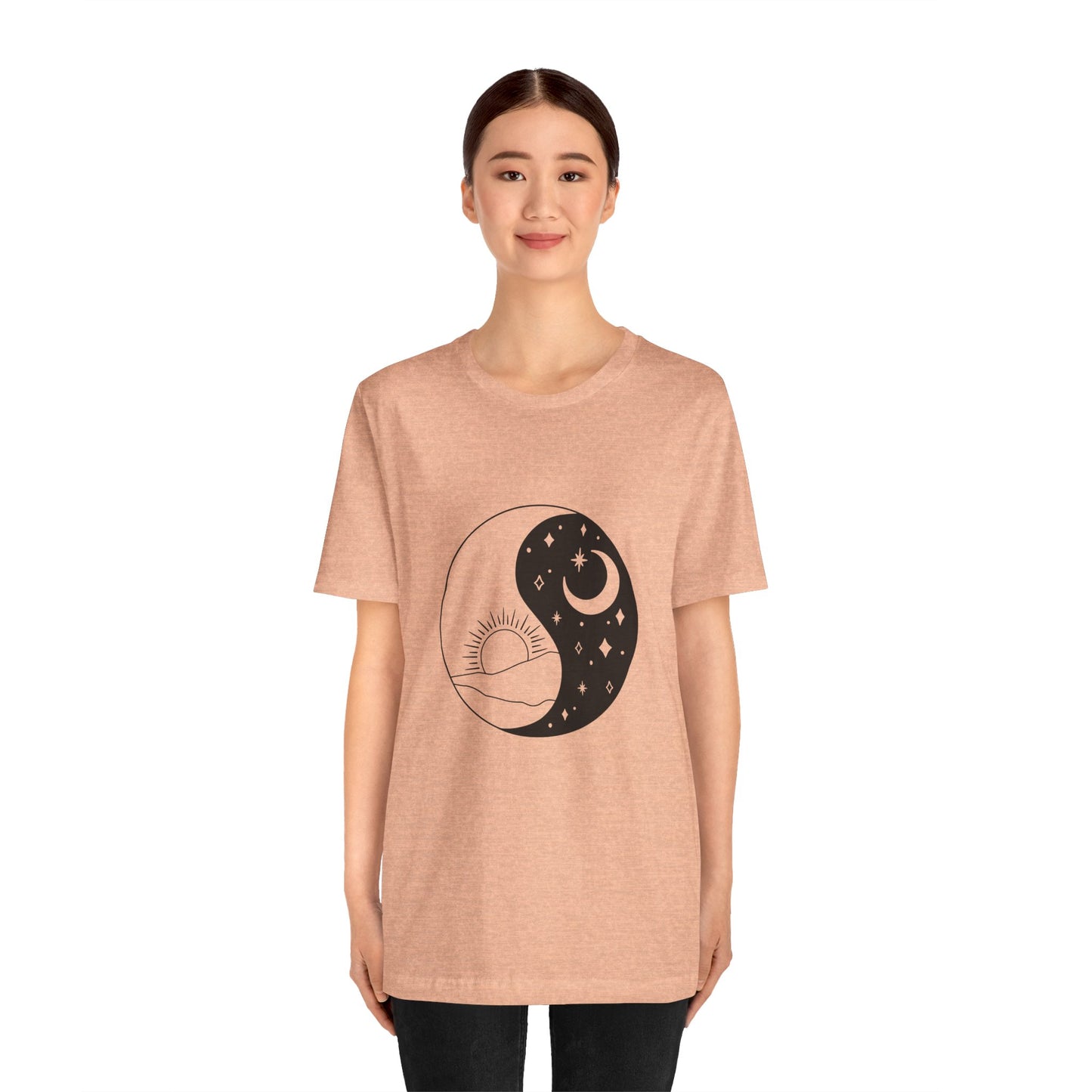 Ying Yang T-shirt, Sun and Moon Shirt, Mystical Shirt, Boho T-shirt, Mystics Shirt, Bohemian T-shirt, Gift Shirt for Her