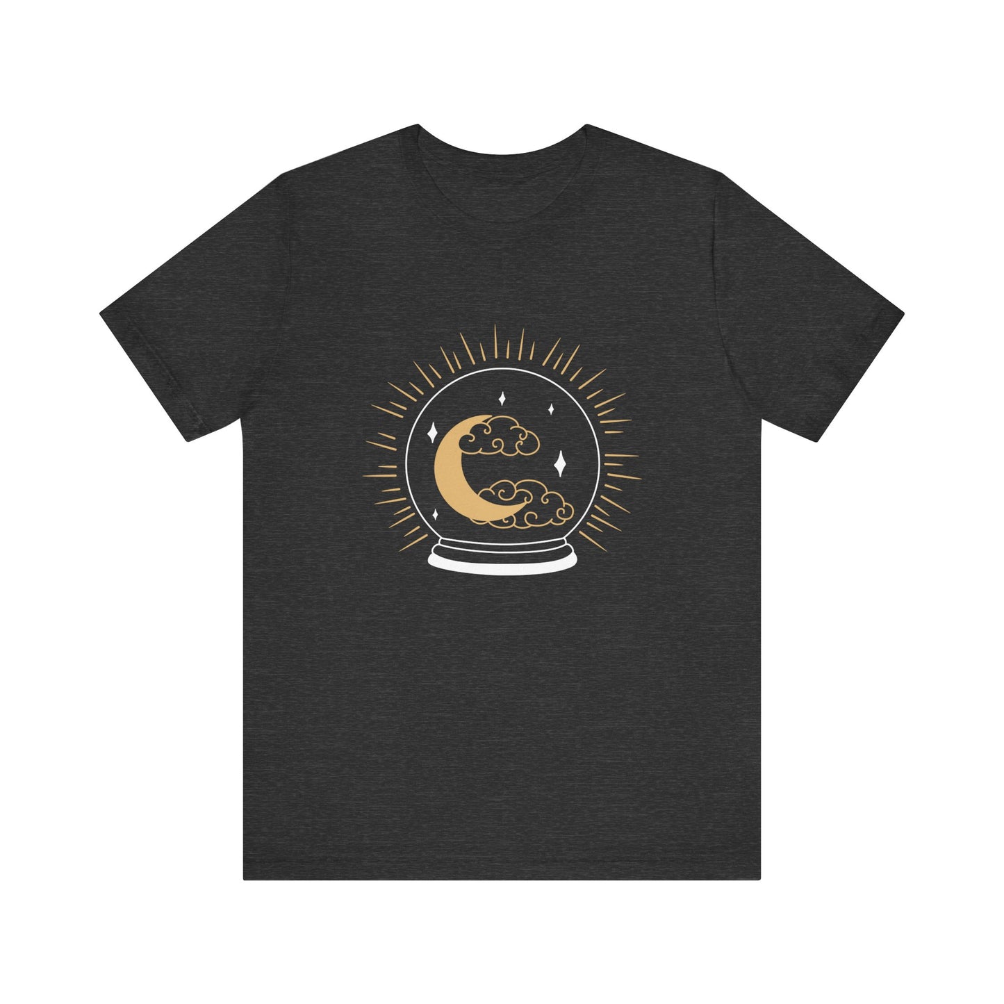 Celestial Crystal Ball T-shirt, Boho T-shirt, Inspirational T-shirt, Bohemian T-shirt, Moon and Stars T-Shirt, Gift Travel Shirt