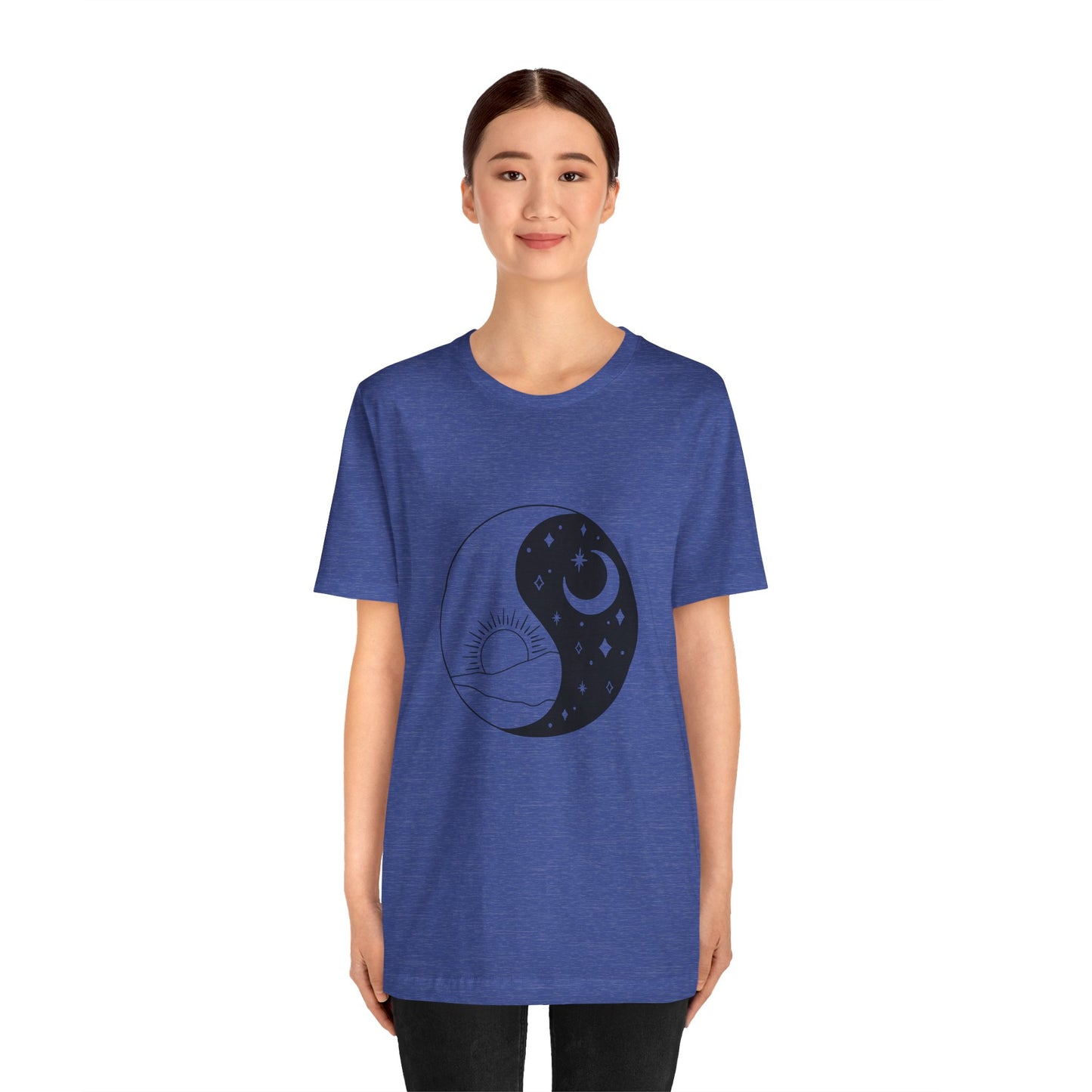 Ying Yang T-shirt, Sun and Moon Shirt, Mystical Shirt, Boho T-shirt, Mystics Shirt, Bohemian T-shirt, Gift Shirt for Her