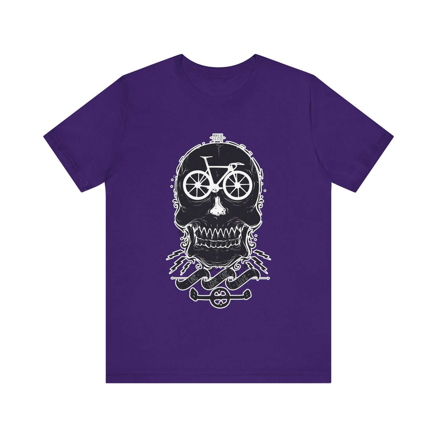 Bicycle Love T-shirt, Skull T-shirt, Shirt with Skull, Skull Head T-shirt, T-shirt with Bicycle, Horror Shirt, Humor T-Shirt