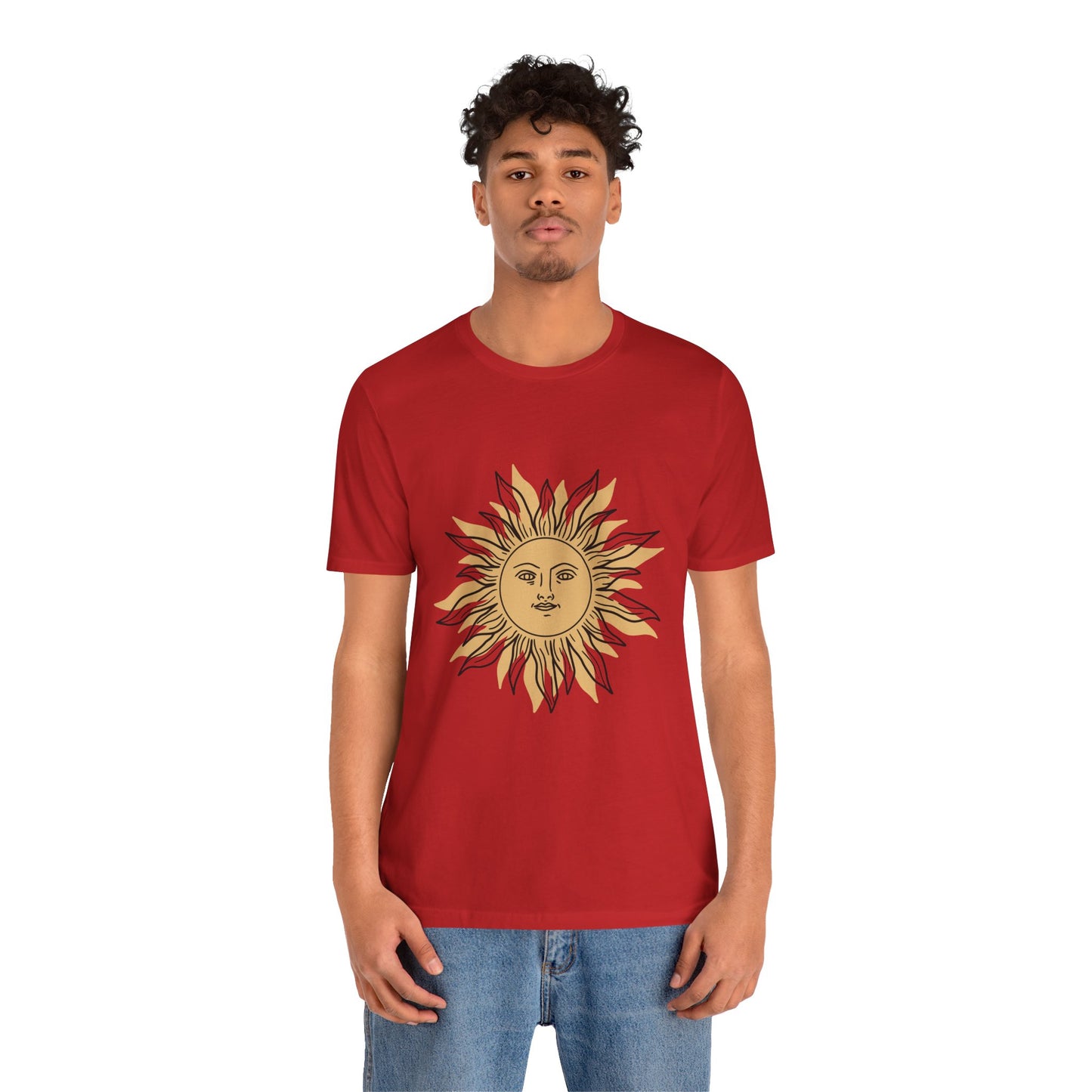 Sun Face T-shirt, Mystical Shirt, Boho T-shirt, Solar T-shirt, Moon and Stars T-Shirt, Bohemian T-shirt, Astrologic Shirt, Gift for Her
