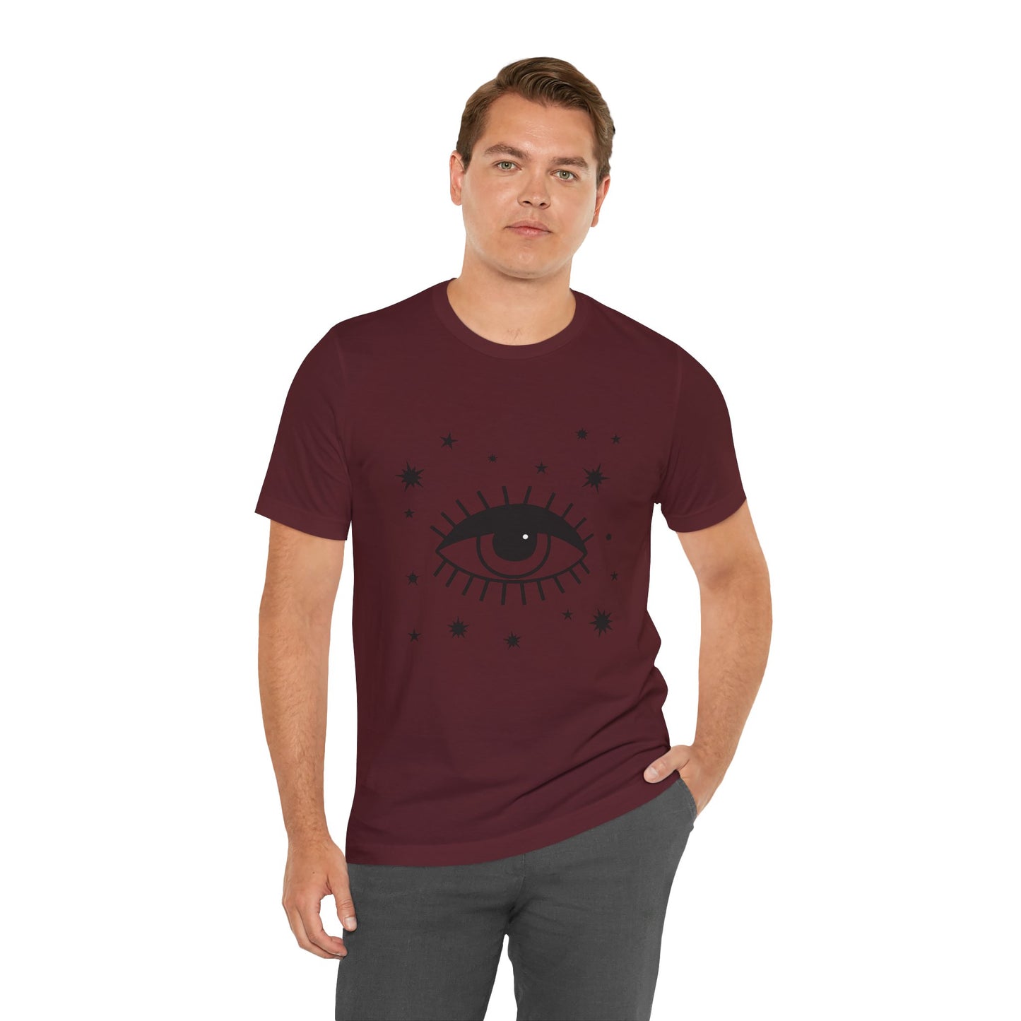 Mystical Shirt, Third Eye T-shirt, Boho T-shirt, Stars T-Shirt, Bohemian T-shirt, Astrologic Shirt, Gift for Her