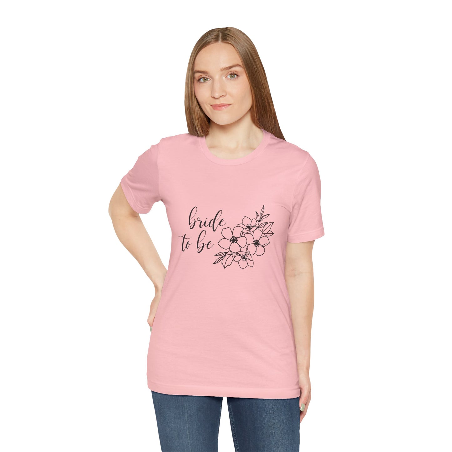 Bride to Be T-shirt, Wedding Shirt, Floral Shirt, Bride Tee, Bachelorette Shirt, Gift Shirt for Bride, Bridal Shower Shirt