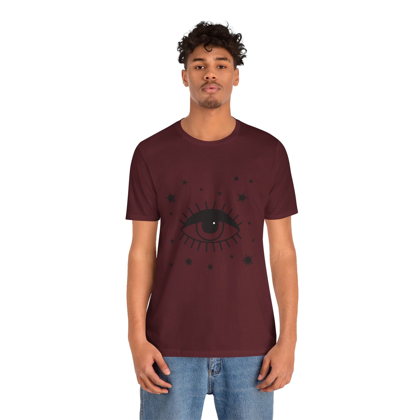 Mystical Shirt, Third Eye T-shirt, Boho T-shirt, Stars T-Shirt, Bohemian T-shirt, Astrologic Shirt, Gift for Her
