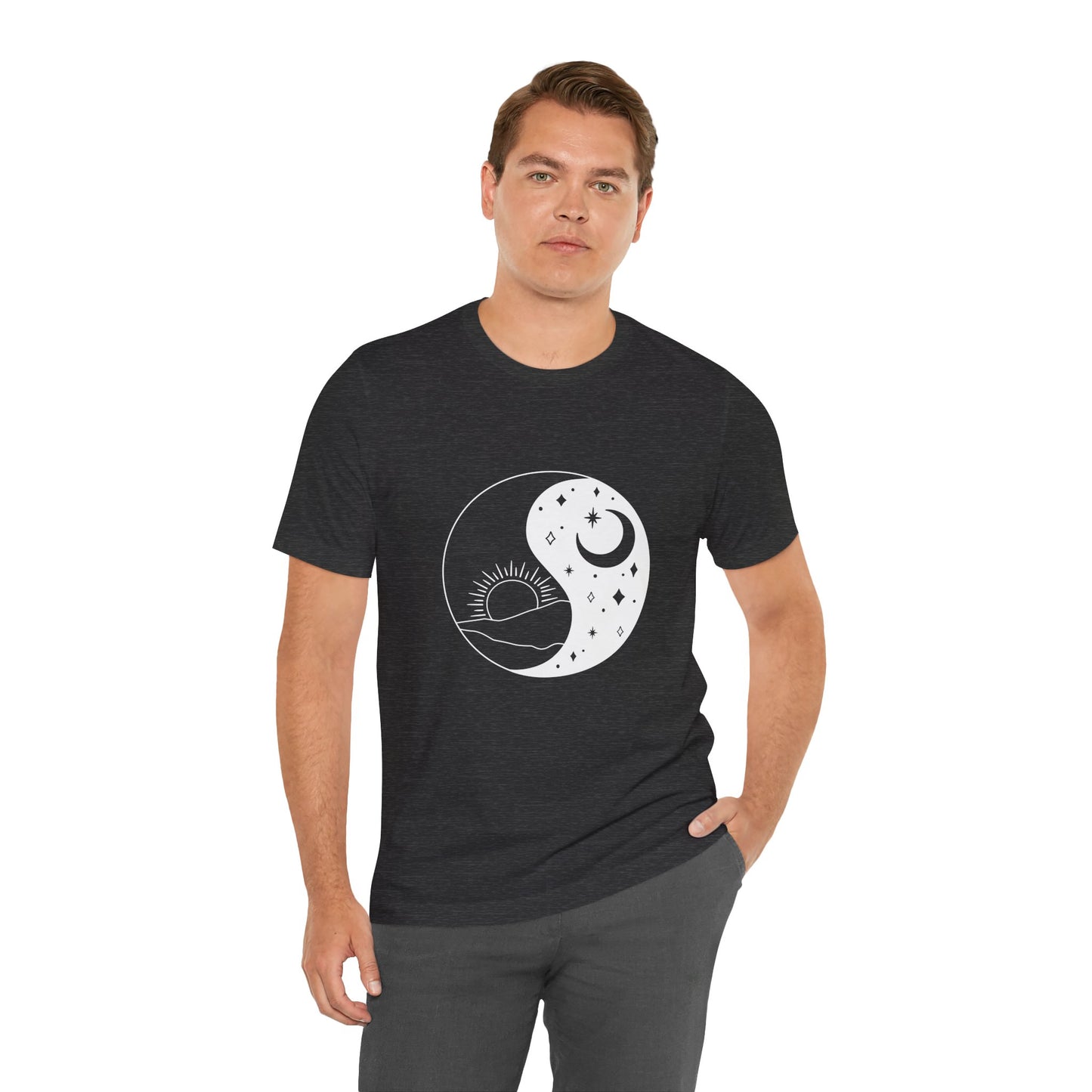 Ying Yang T-shirt, Sun and Moon Shirt, Mystical Shirt, Boho T-shirt, Mystics Shirt, Bohemian T-shirt, Gift Shirt for Her