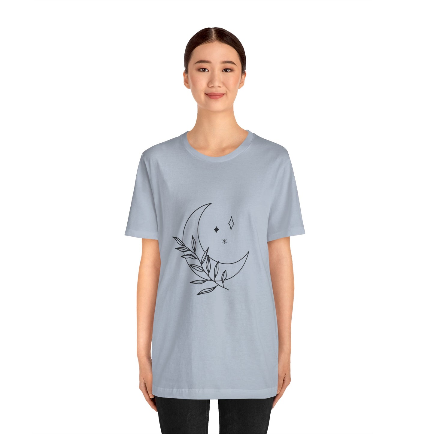 Moon Branch T-shirt, Mystical Shirt, Mystic Tee, Boho T-shirt, Bohemian T-shirt, Moon and Stars T-Shirt, Gift for Her