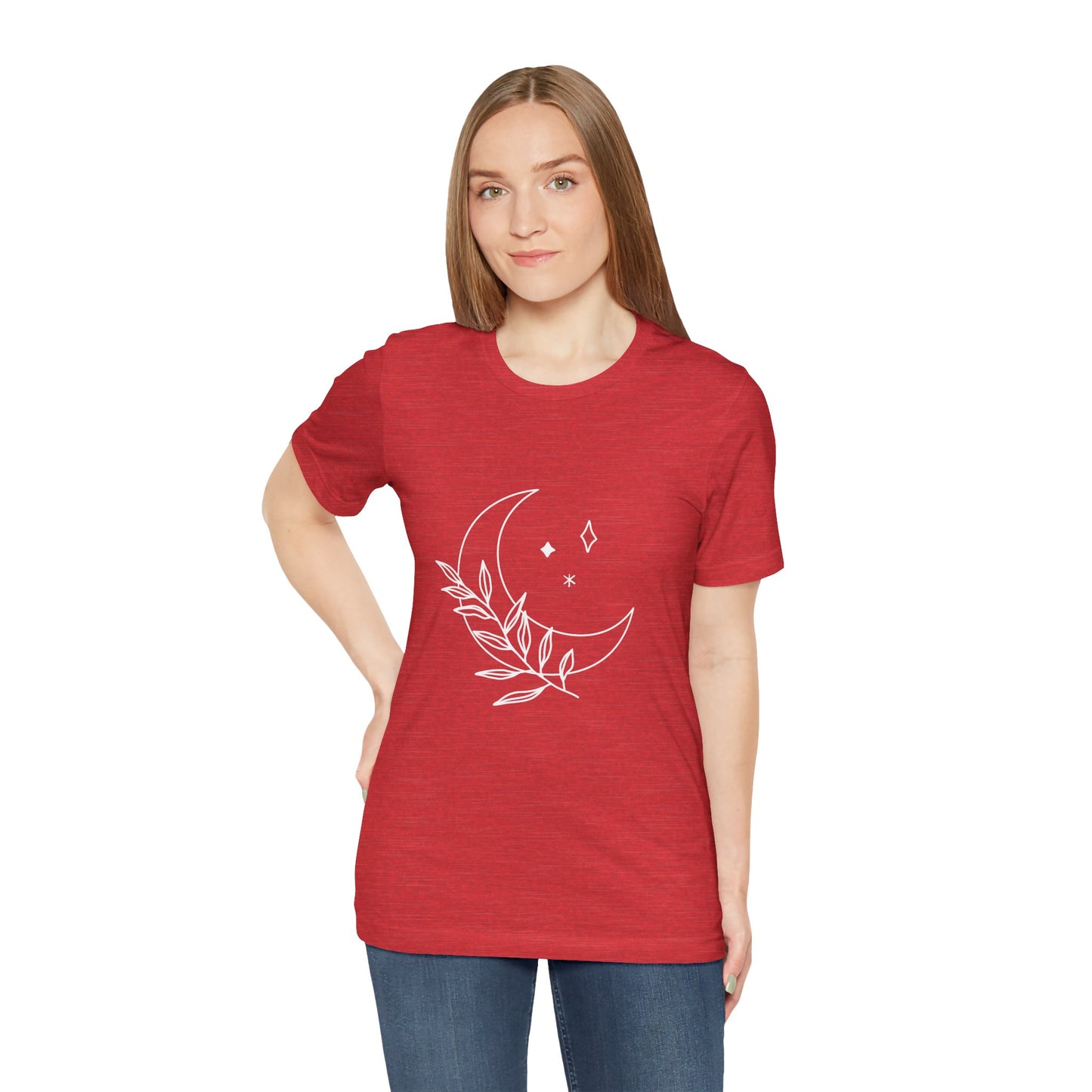 Moon Branch T-shirt, Mystical Shirt, Mystic Tee, Boho T-shirt, Bohemian T-shirt, Moon and Stars T-Shirt, Gift for Her