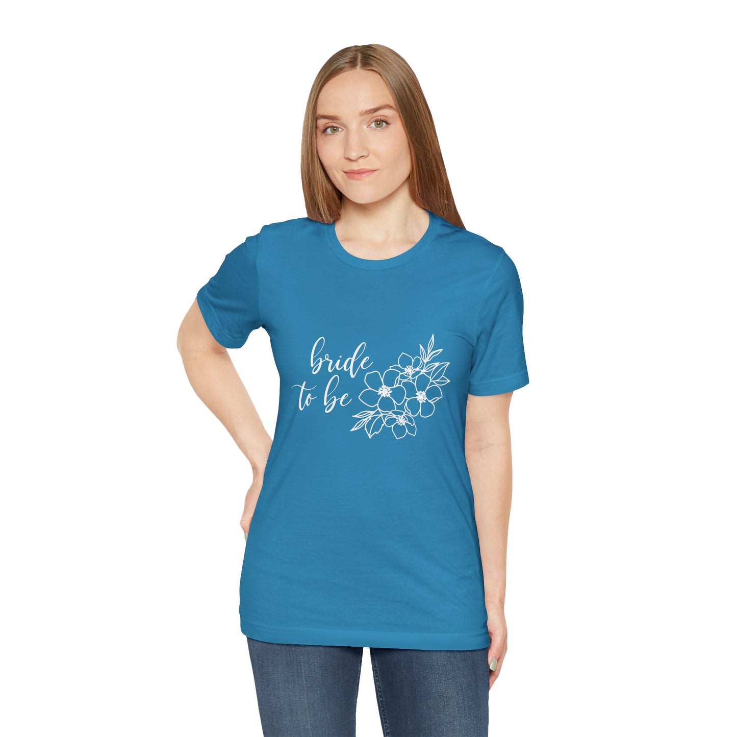 Bride to Be T-shirt, Wedding Shirt, Floral Shirt, Bride Tee, Bachelorette Shirt, Gift Shirt for Bride, Bridal Shower Shirt