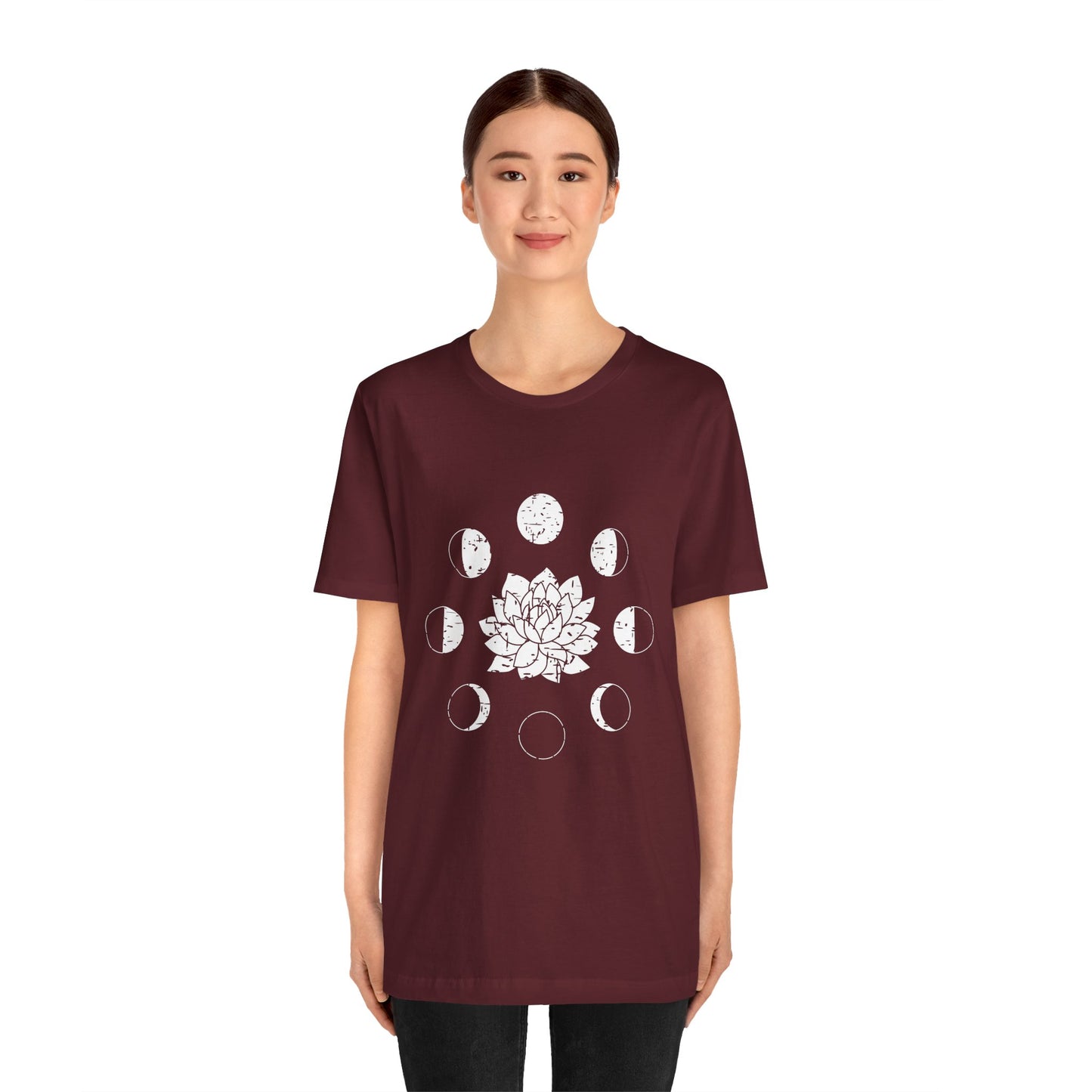 Lotus Moon Phase T-shirt, Boho T-shirt, Grunge Shirt, Inspirational T-shirt, Bohemian T-shirt, Moon and Stars T-Shirt, Gift for Her
