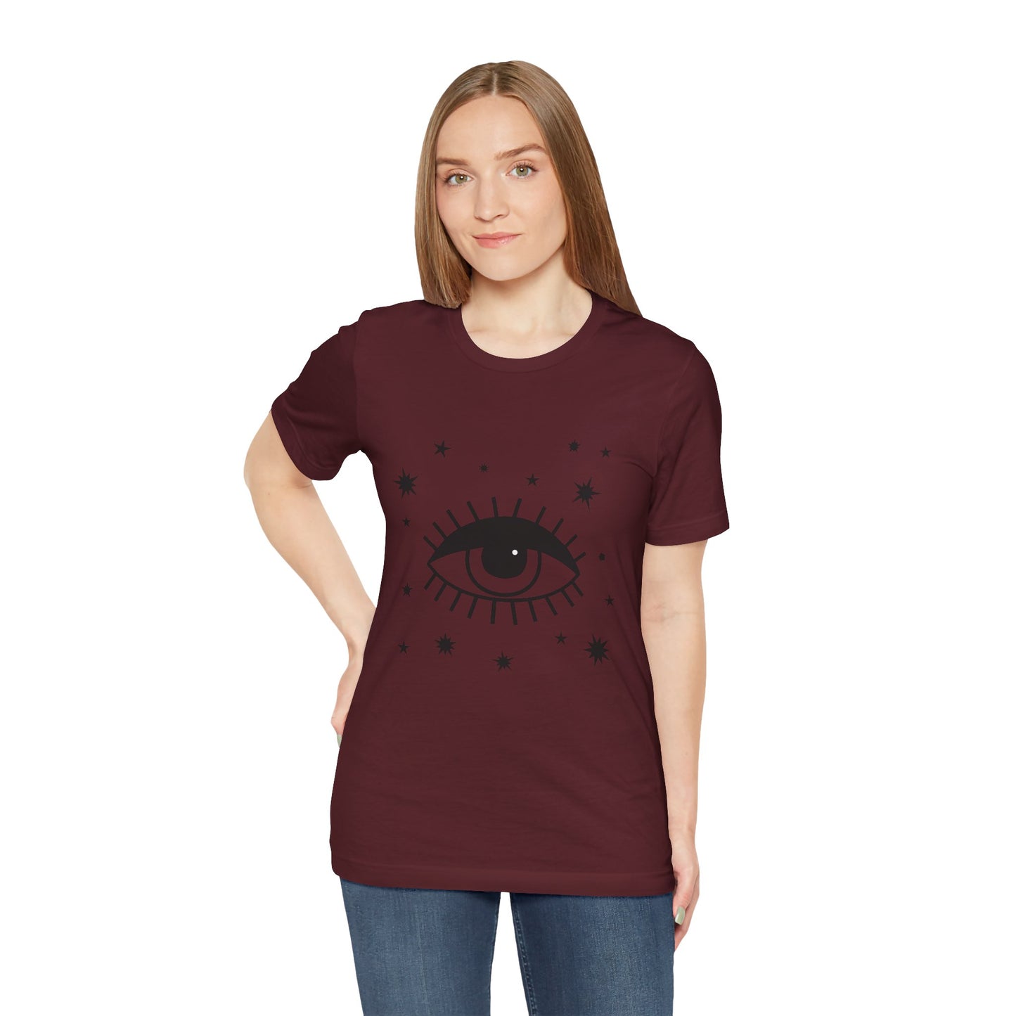 Mystical Shirt, Third Eye T-shirt, Boho T-shirt, Stars T-Shirt, Bohemian T-shirt, Astrologic Shirt, Gift for Her