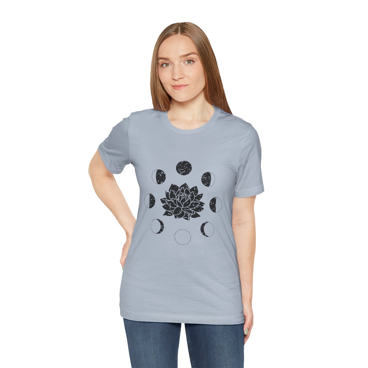 Lotus Moon Phase T-shirt, Boho T-shirt, Grunge Shirt, Inspirational T-shirt, Bohemian T-shirt, Moon and Stars T-Shirt, Gift for Her