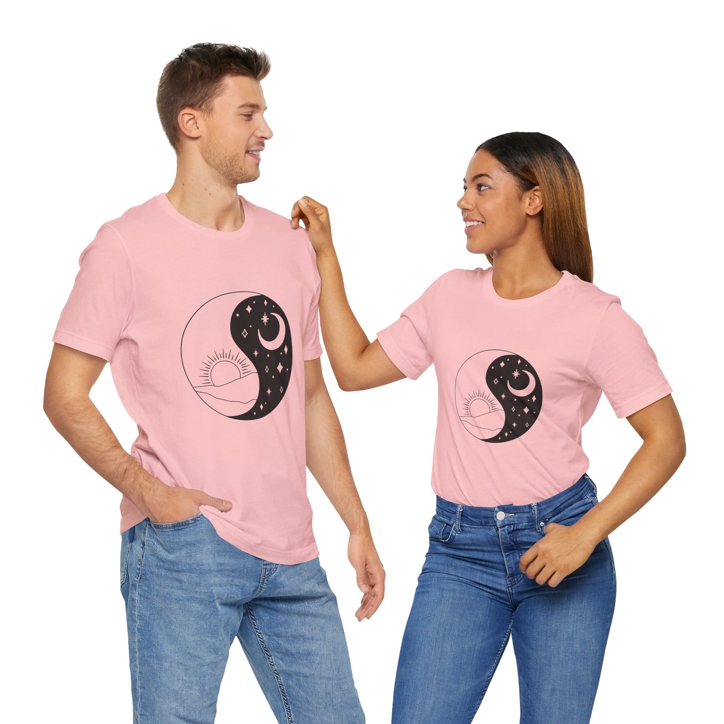 Ying Yang T-shirt, Sun and Moon Shirt, Mystical Shirt, Boho T-shirt, Mystics Shirt, Bohemian T-shirt, Gift Shirt for Her
