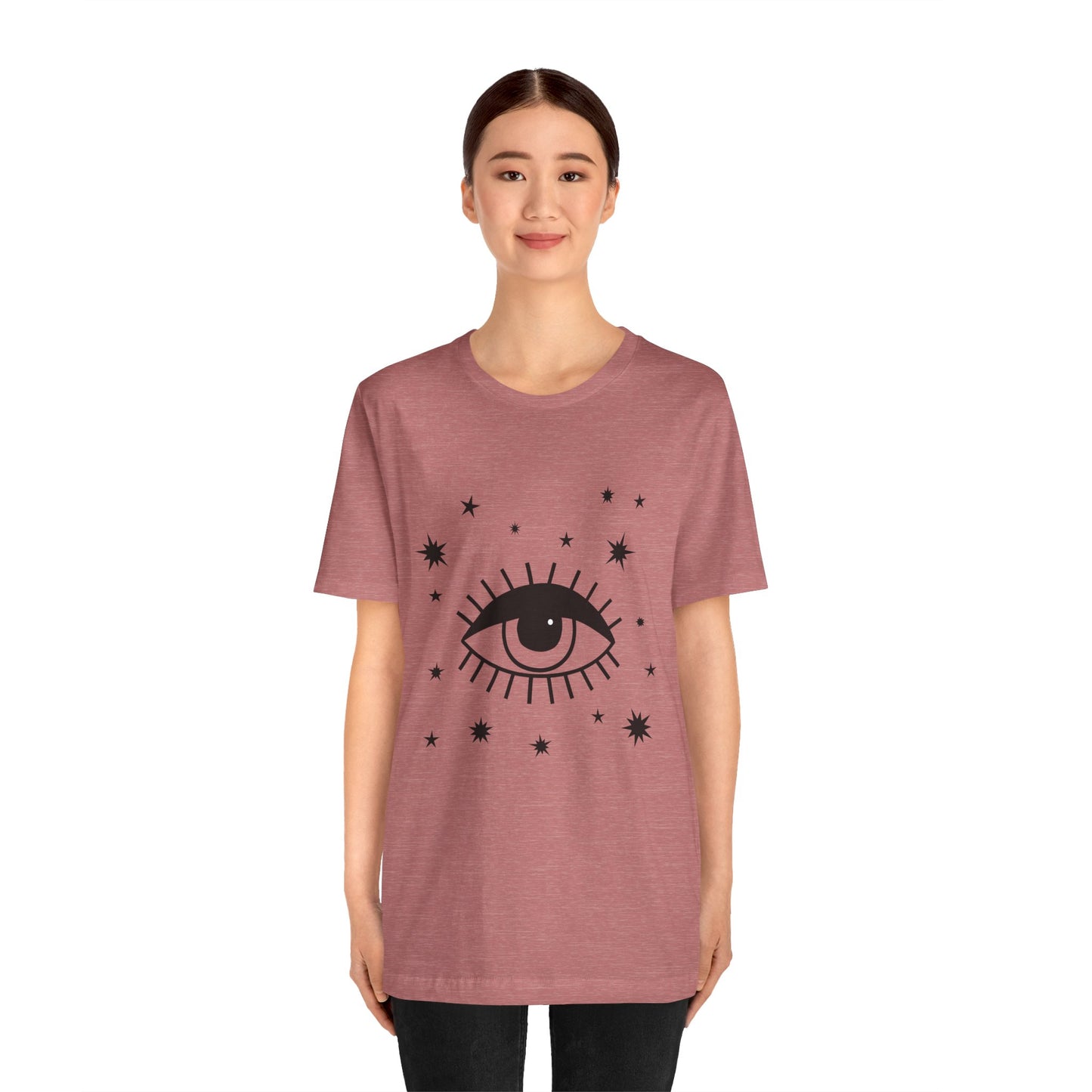 Mystical Shirt, Third Eye T-shirt, Boho T-shirt, Stars T-Shirt, Bohemian T-shirt, Astrologic Shirt, Gift for Her