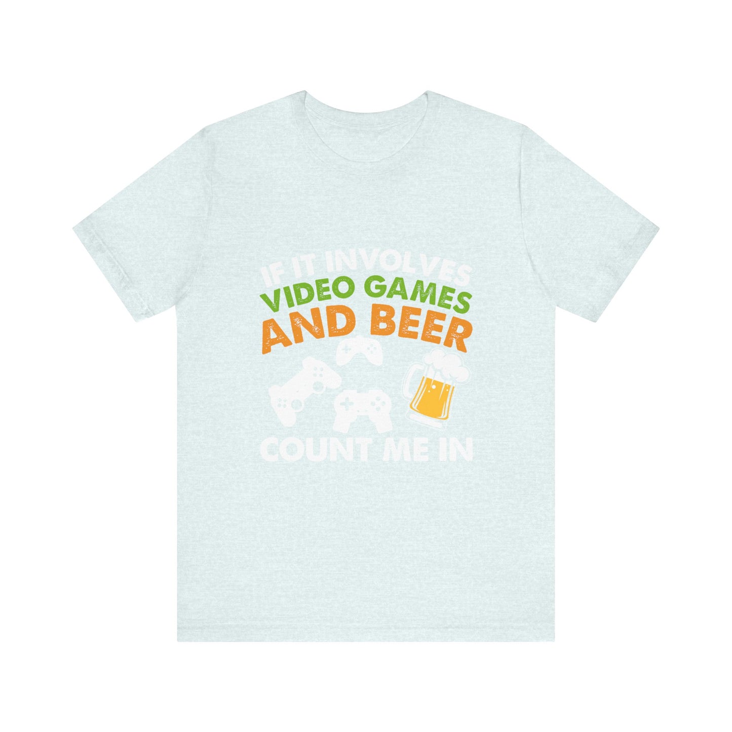 Video Games T-shirt, Gaming Shirt, Video Games and Beer Shirt, T-shirt for Gamers, Funny Gamer Shirts, Gift for Him, Funny Gaming Tee