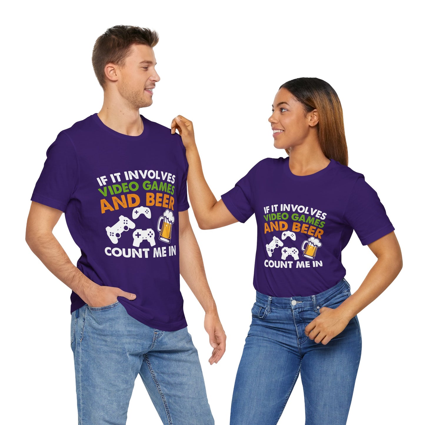Video Games T-shirt, Gaming Shirt, Video Games and Beer Shirt, T-shirt for Gamers, Funny Gamer Shirts, Gift for Him, Funny Gaming Tee