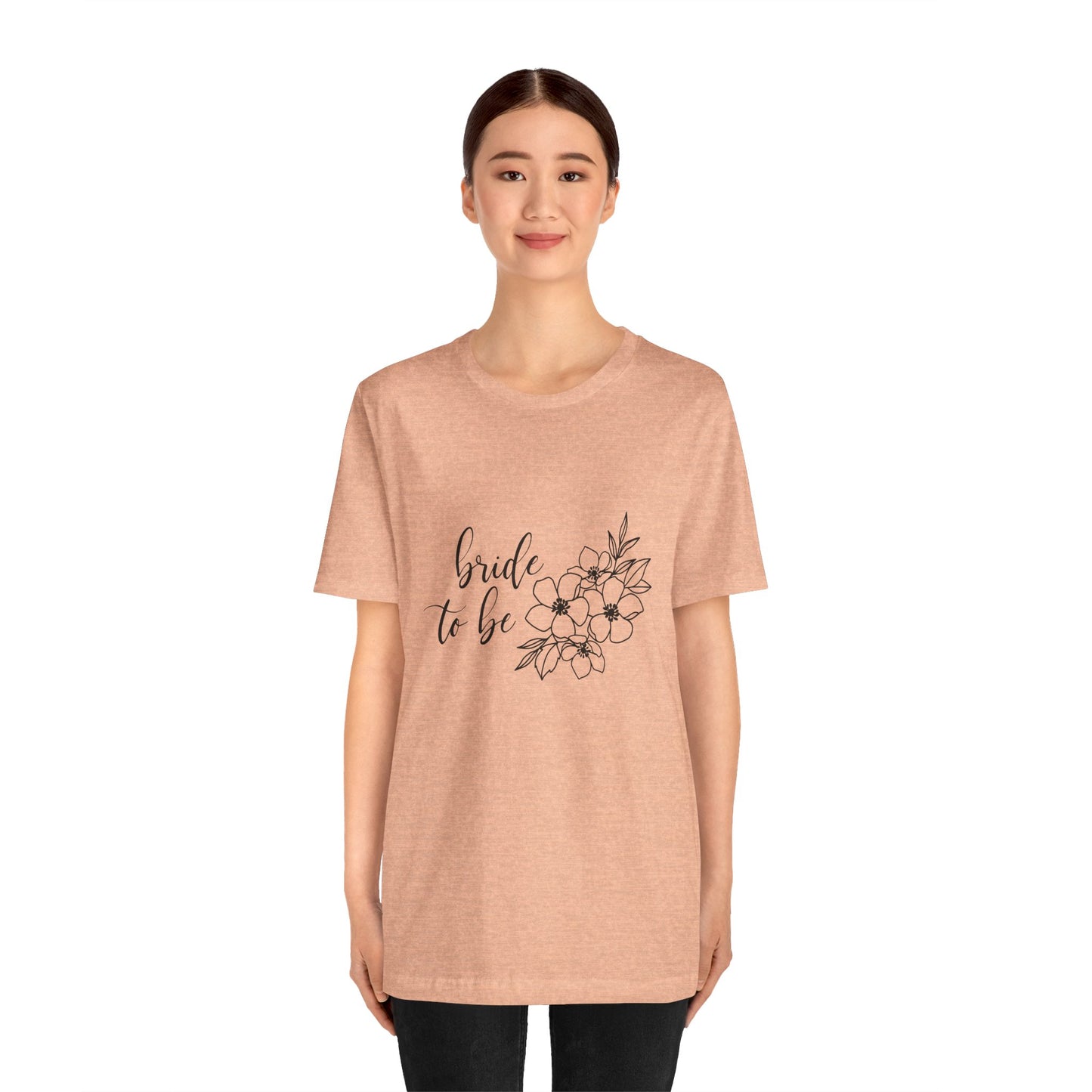 Bride to Be T-shirt, Wedding Shirt, Floral Shirt, Bride Tee, Bachelorette Shirt, Gift Shirt for Bride, Bridal Shower Shirt