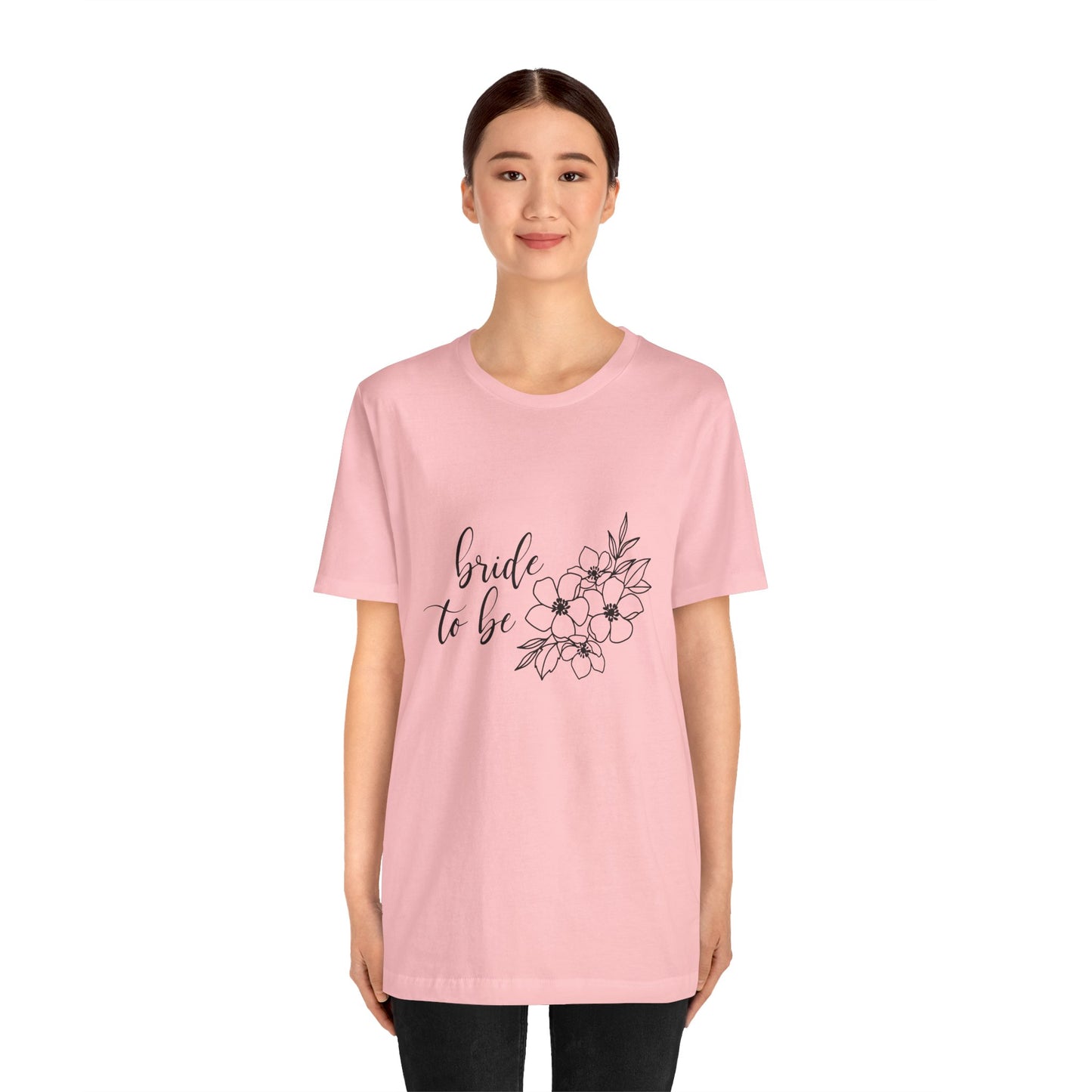 Bride to Be T-shirt, Wedding Shirt, Floral Shirt, Bride Tee, Bachelorette Shirt, Gift Shirt for Bride, Bridal Shower Shirt