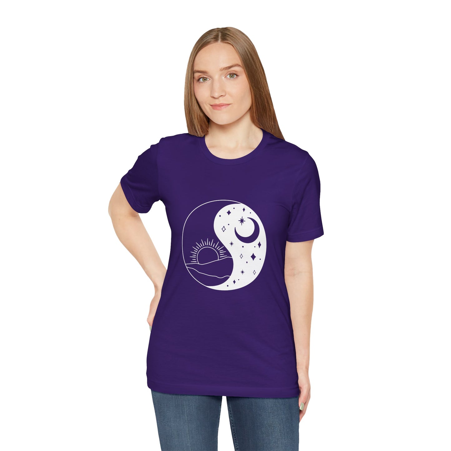 Ying Yang T-shirt, Sun and Moon Shirt, Mystical Shirt, Boho T-shirt, Mystics Shirt, Bohemian T-shirt, Gift Shirt for Her