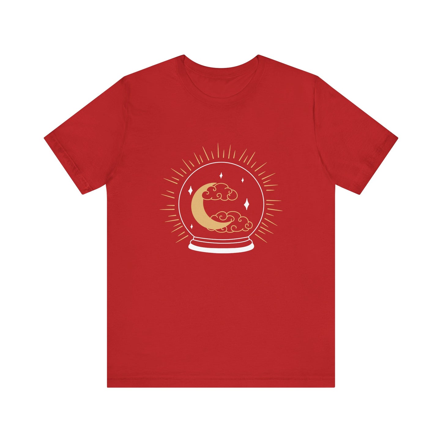 Celestial Crystal Ball T-shirt, Boho T-shirt, Inspirational T-shirt, Bohemian T-shirt, Moon and Stars T-Shirt, Gift Travel Shirt