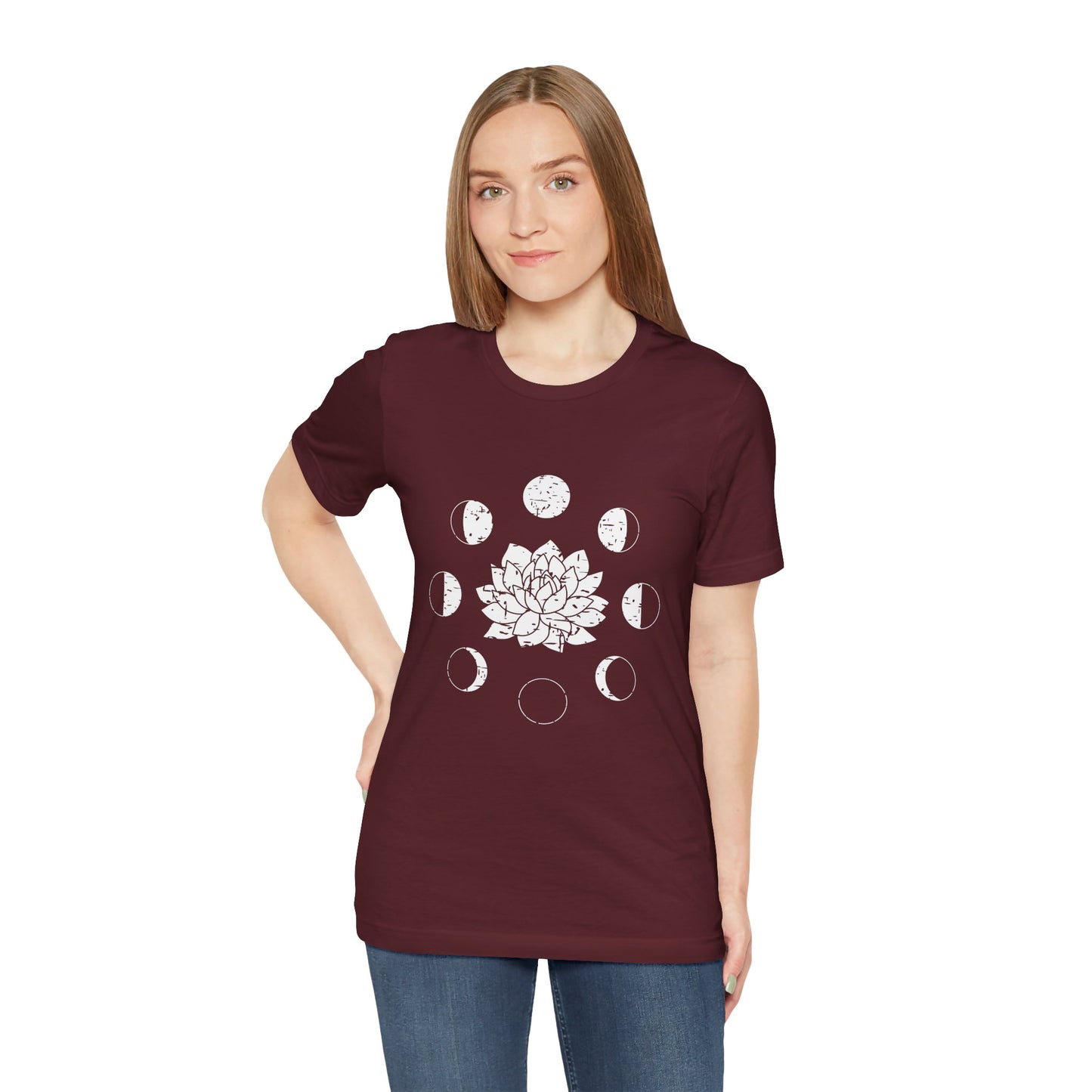 Lotus Moon Phase T-shirt, Boho T-shirt, Grunge Shirt, Inspirational T-shirt, Bohemian T-shirt, Moon and Stars T-Shirt, Gift for Her