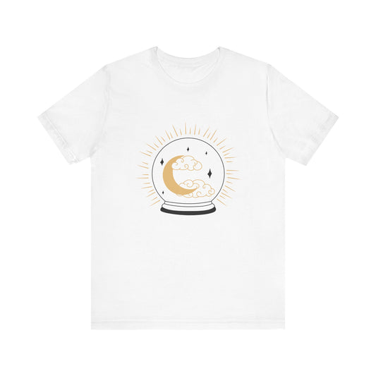 Celestial Crystal Ball T-shirt, Boho T-shirt, Inspirational T-shirt, Bohemian T-shirt, Moon and Stars T-Shirt, Gift Travel Shirt