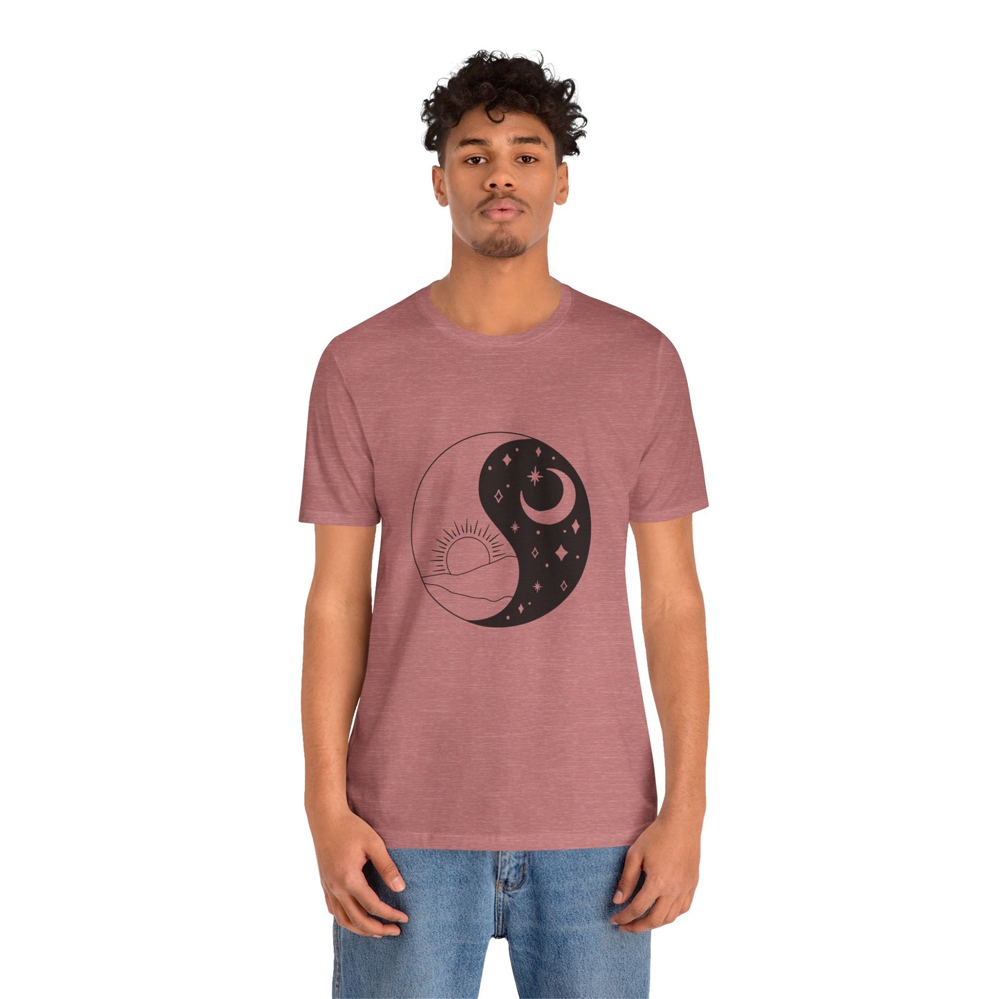 Ying Yang T-shirt, Sun and Moon Shirt, Mystical Shirt, Boho T-shirt, Mystics Shirt, Bohemian T-shirt, Gift Shirt for Her