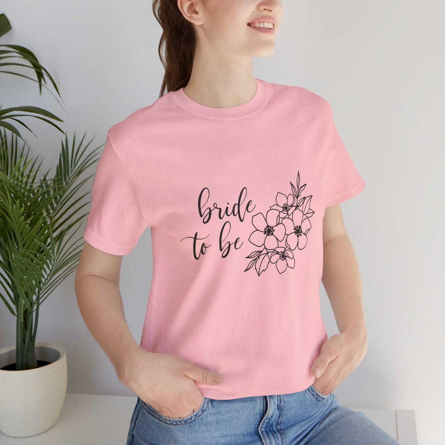 Bride to Be T-shirt, Wedding Shirt, Floral Shirt, Bride Tee, Bachelorette Shirt, Gift Shirt for Bride, Bridal Shower Shirt