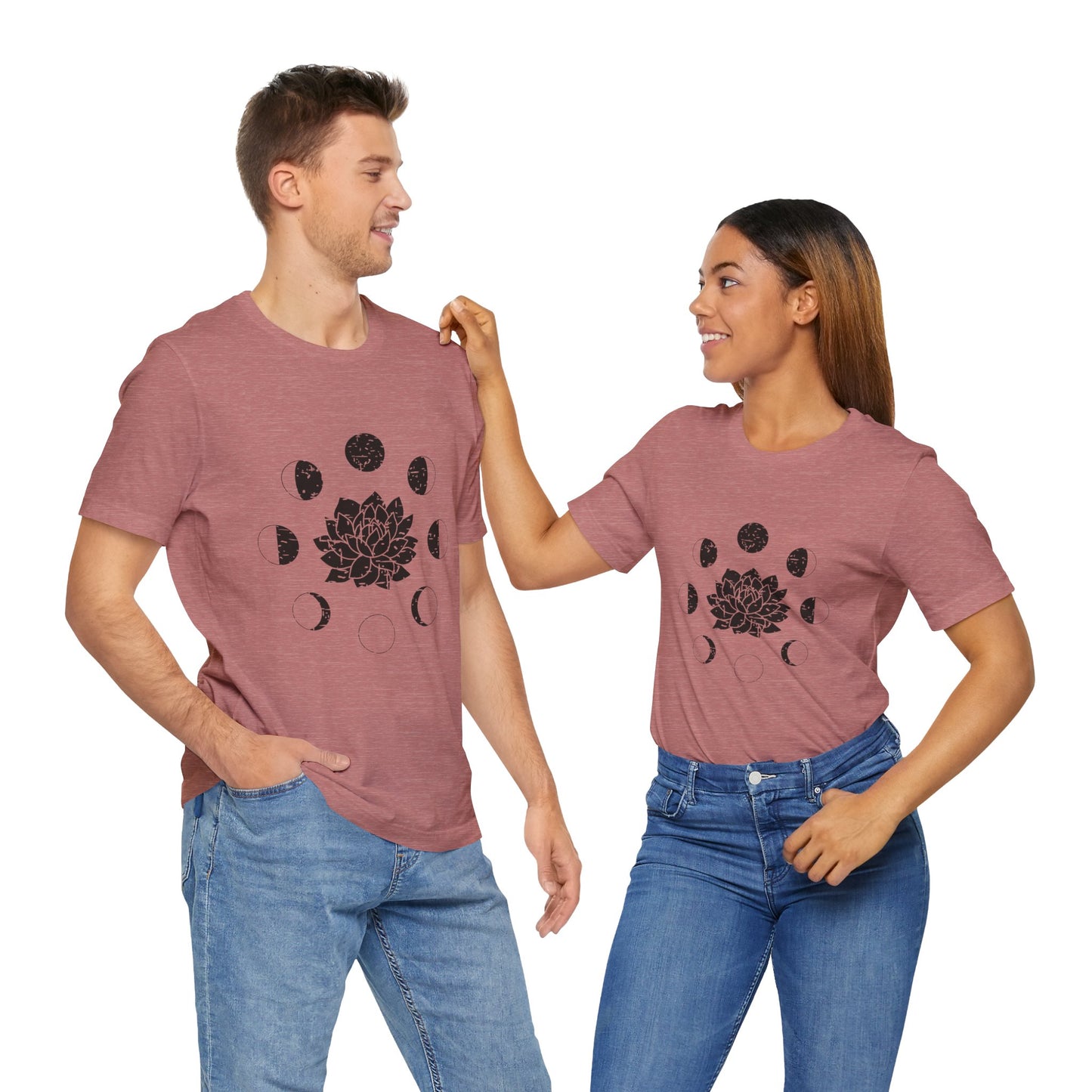 Lotus Moon Phase T-shirt, Boho T-shirt, Grunge Shirt, Inspirational T-shirt, Bohemian T-shirt, Moon and Stars T-Shirt, Gift for Her