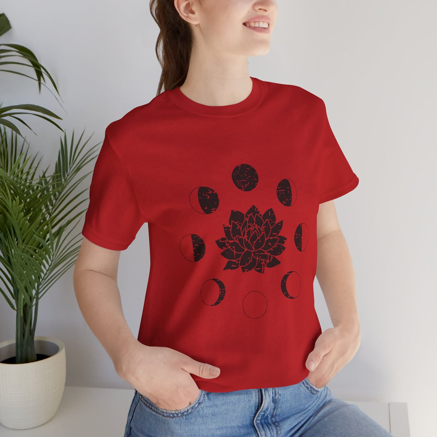 Lotus Moon Phase T-shirt, Boho T-shirt, Grunge Shirt, Inspirational T-shirt, Bohemian T-shirt, Moon and Stars T-Shirt, Gift for Her