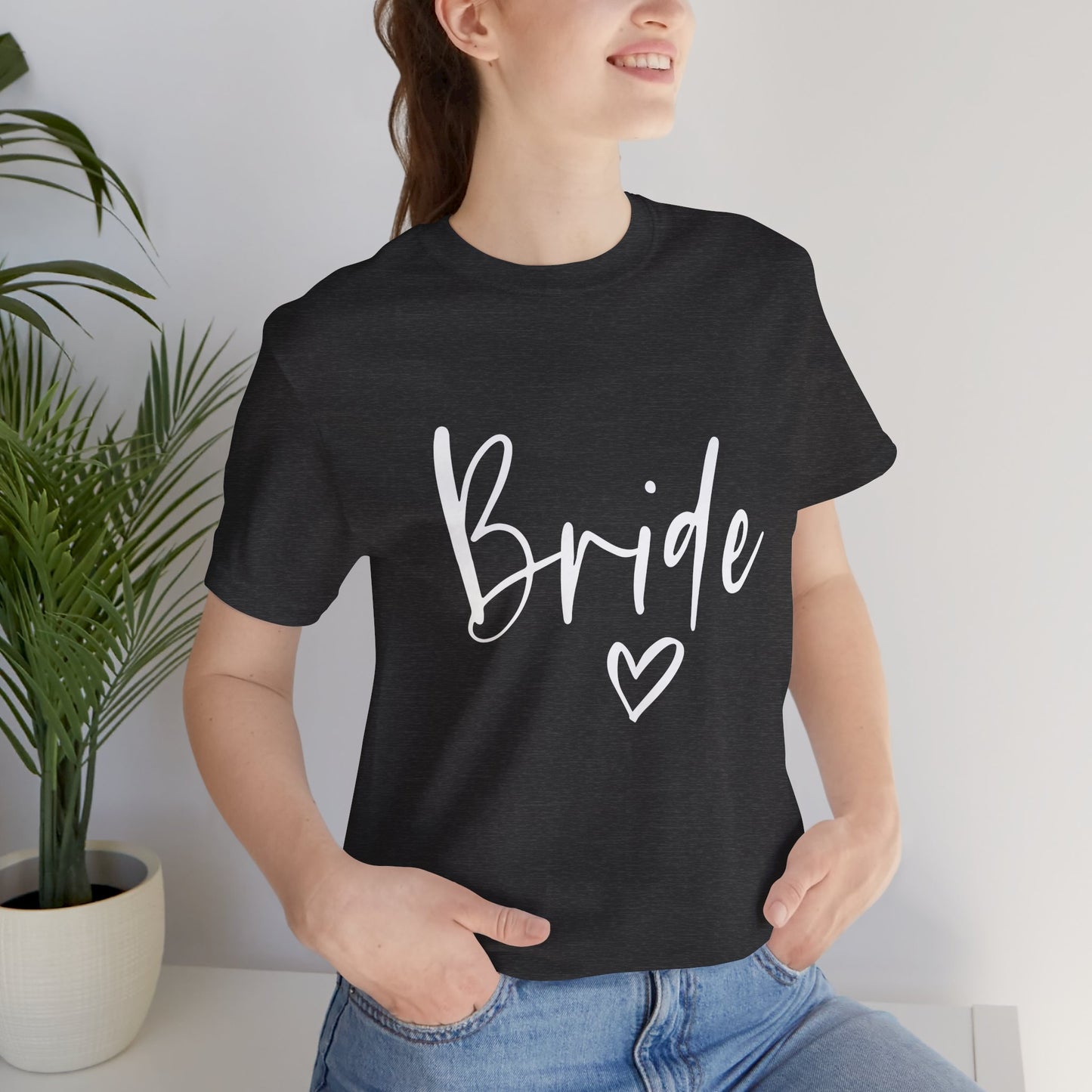 Bride T-shirt, Wedding Shirt, Bride Tee, Bridal Shower, Heart T-shirt, Bachelorette Party Shirt, Hen Night Top, Gift Shirt for Bride