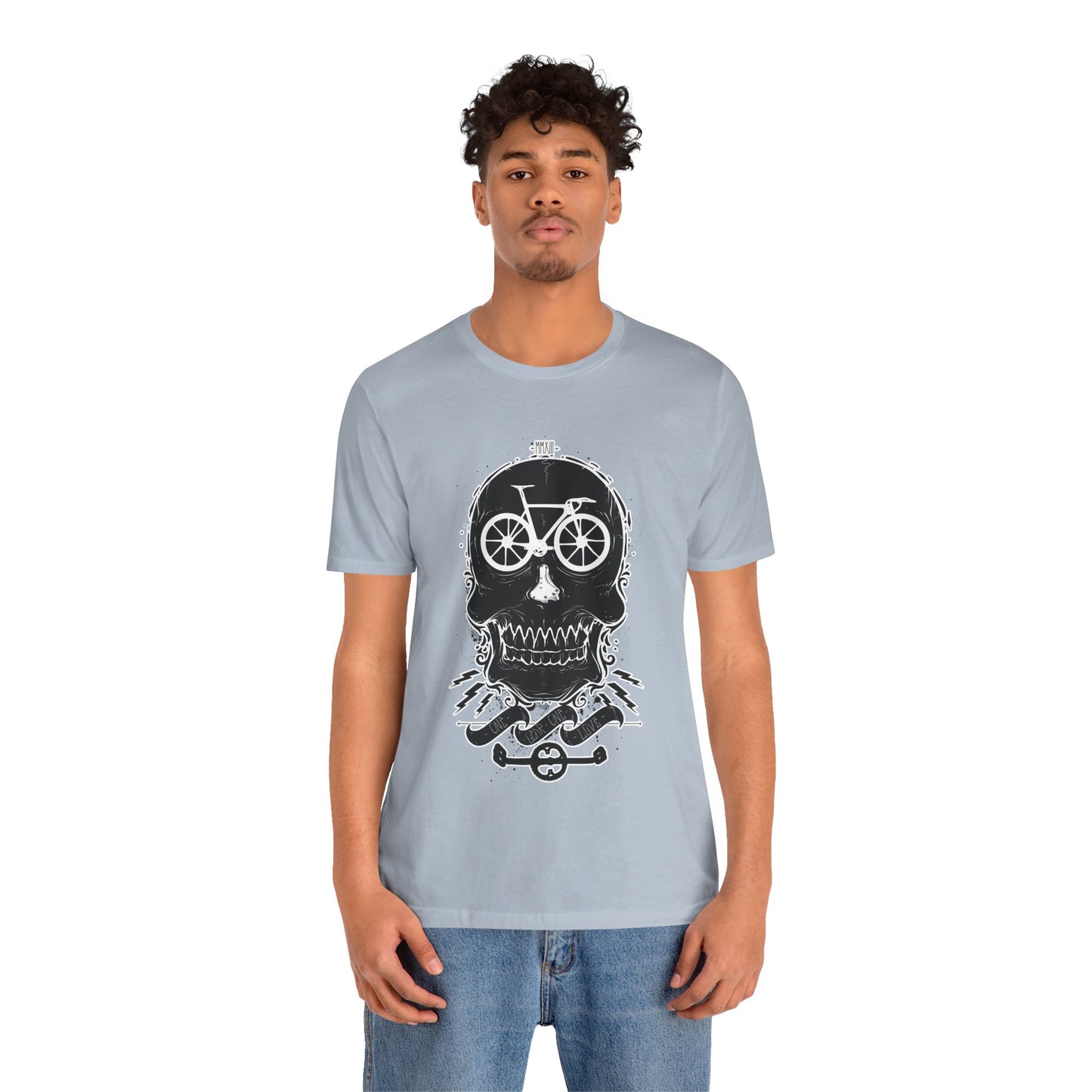 Bicycle Love T-shirt, Skull T-shirt, Shirt with Skull, Skull Head T-shirt, T-shirt with Bicycle, Horror Shirt, Humor T-Shirt