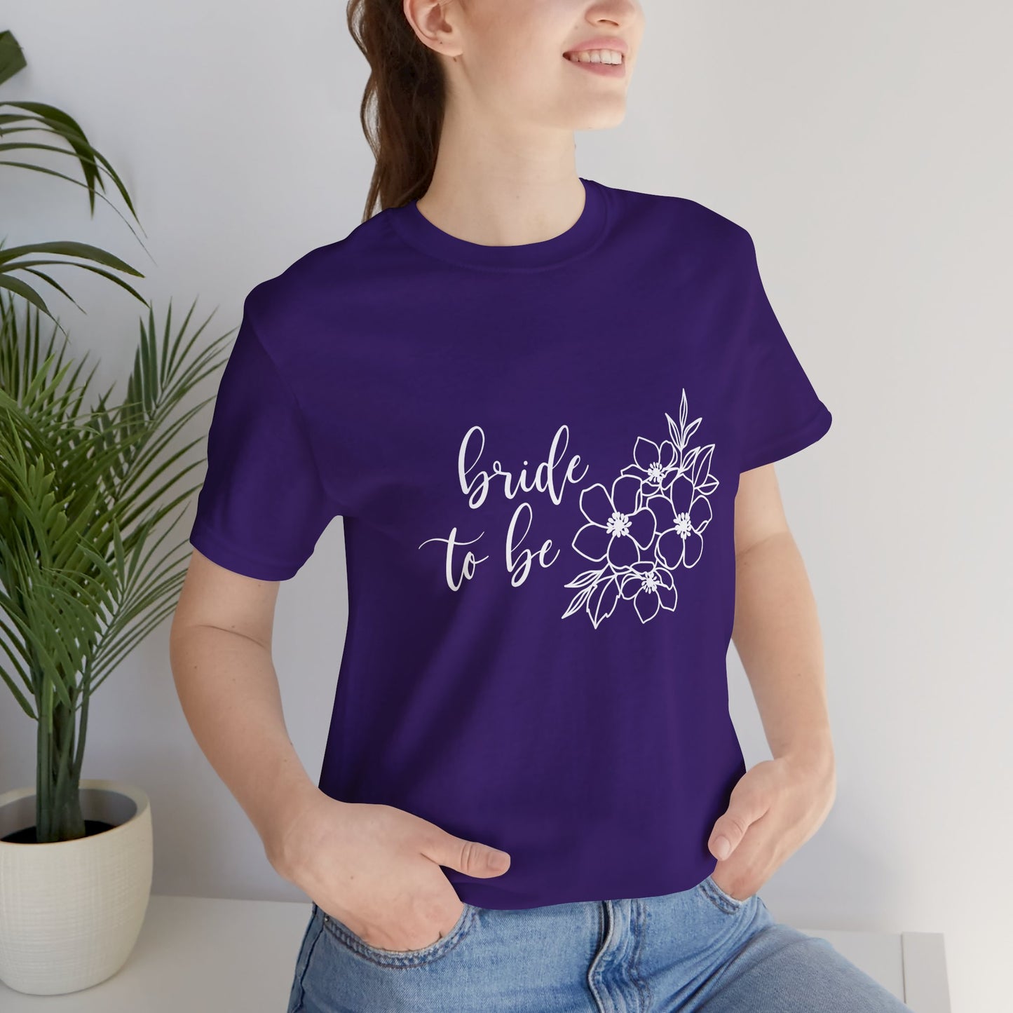 Bride to Be T-shirt, Wedding Shirt, Floral Shirt, Bride Tee, Bachelorette Shirt, Gift Shirt for Bride, Bridal Shower Shirt