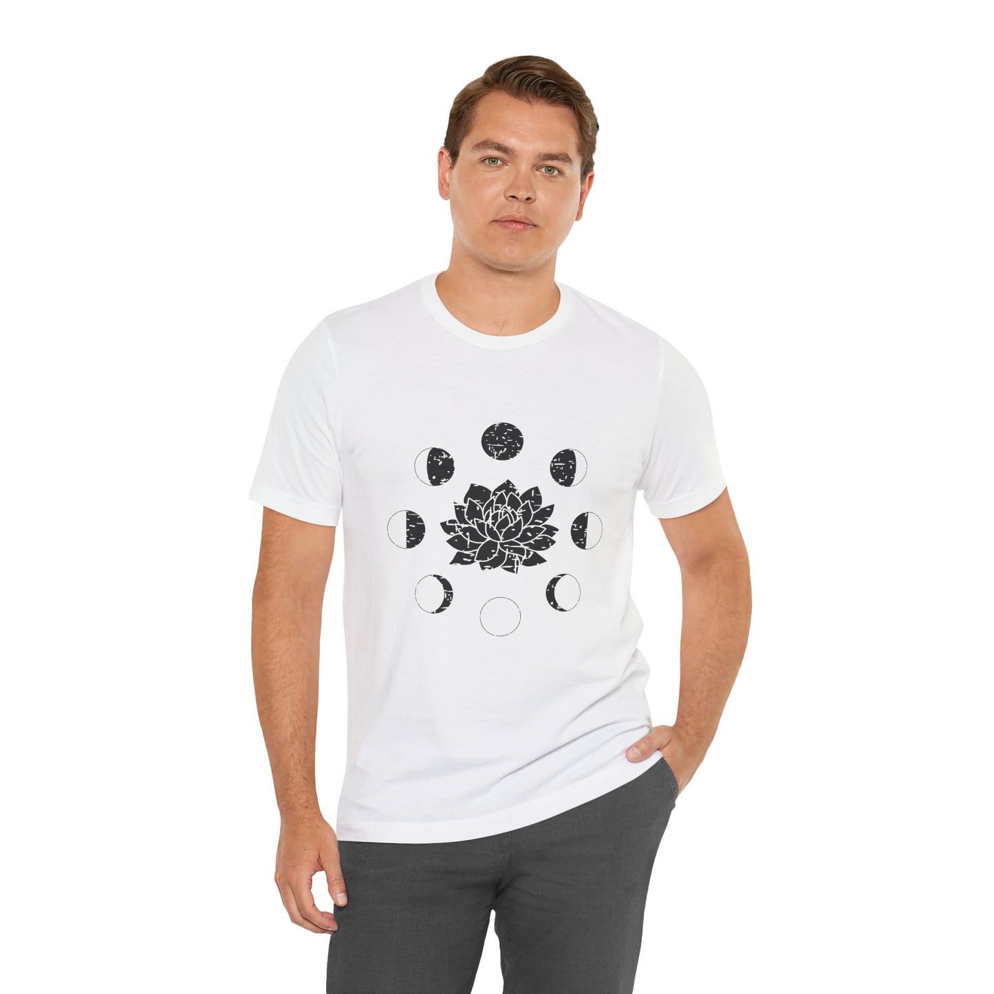 Lotus Moon Phase T-shirt, Boho T-shirt, Grunge Shirt, Inspirational T-shirt, Bohemian T-shirt, Moon and Stars T-Shirt, Gift for Her