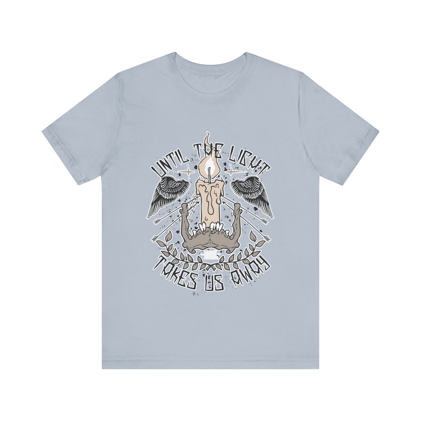 Until the Light Takes us Away T-shirt, Inspirational T-shirt, Skull Shirt, Heavy Metal Rock Shirt, Wings T-Shirt, Rockers T-shirt